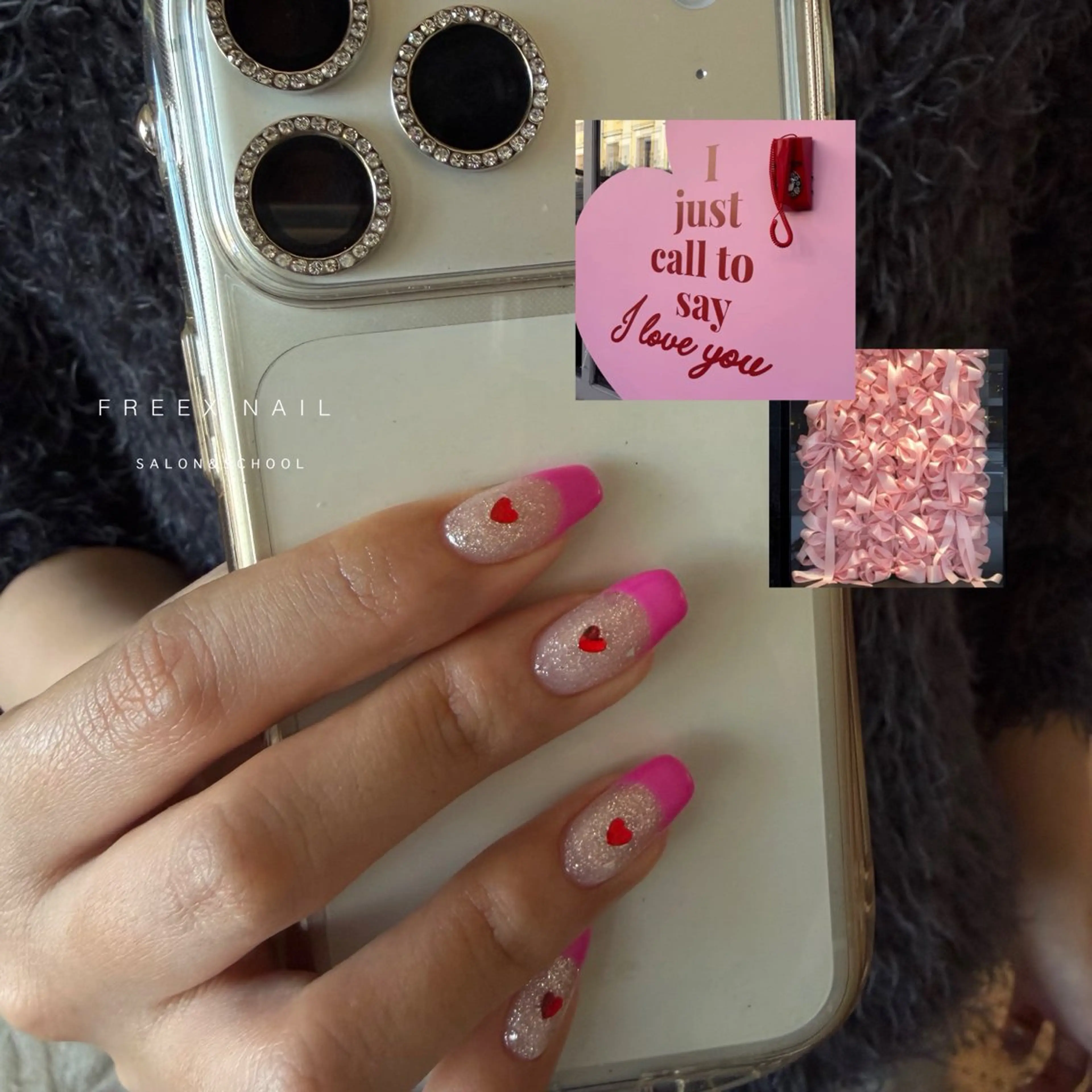 ネイル フレンチネイル ハート ハンドネイル フットネイル Freex nail所属・freex nail /ニュアンス/個性派のネイルデザイン