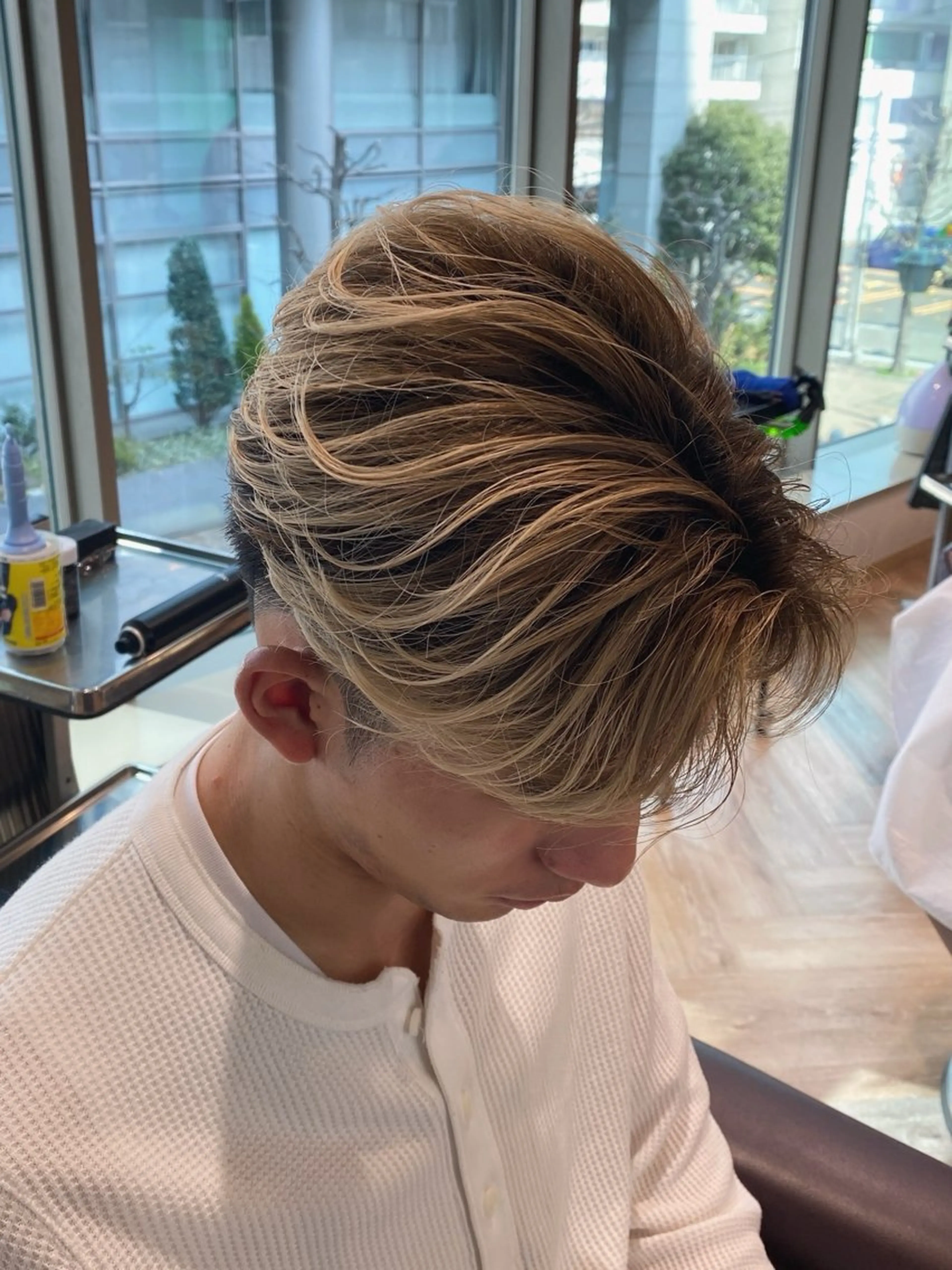 ショート カラー パーマ カット ヘアカラー メンズ特化/フェザー /パーマ/伊勢元のヘアスタイル