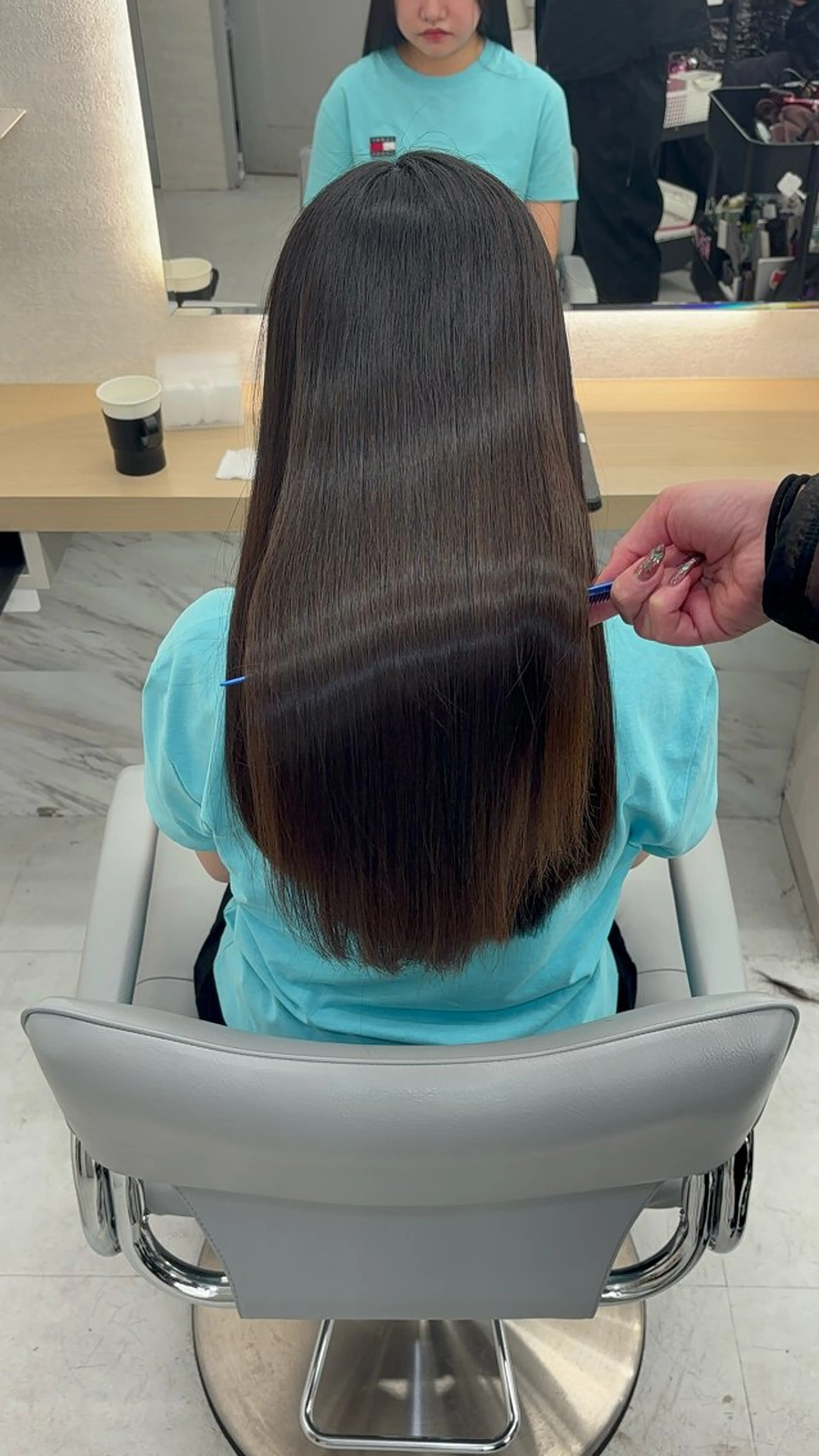 ロング カット ヘアカラー 縮毛矯正 トリートメント 新宿No.1艶髪矯正 美艶カラー/FUKAのヘアスタイル