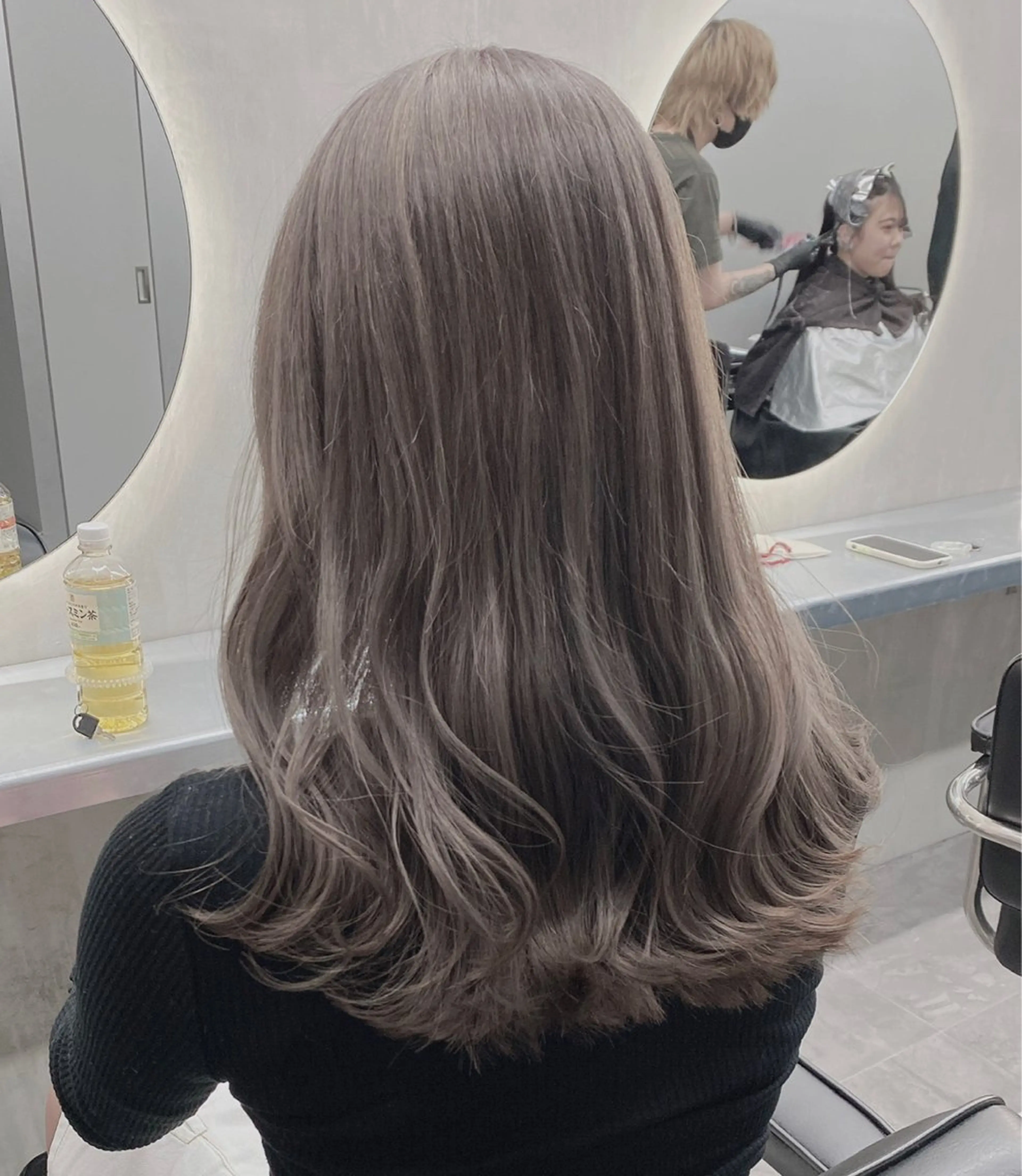 ロング カラー パーマ ヘアアレンジ シルバー カット ヘアカラー トリートメント ♡透け感カラー 大賀哲平♡のヘアスタイル