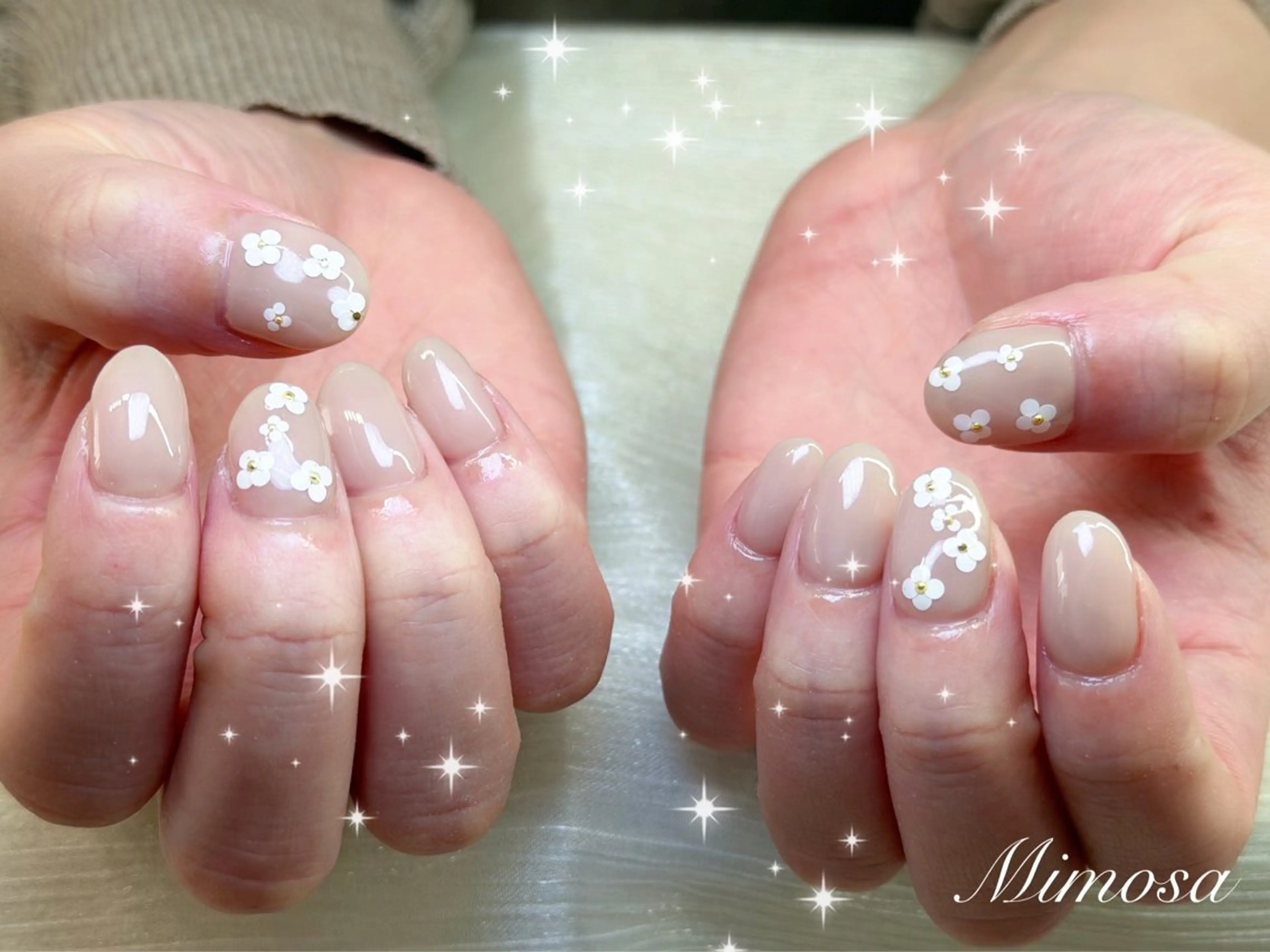 ネイル ハンドネイル 💛Mimosa💛 吉祥寺のネイルデザイン