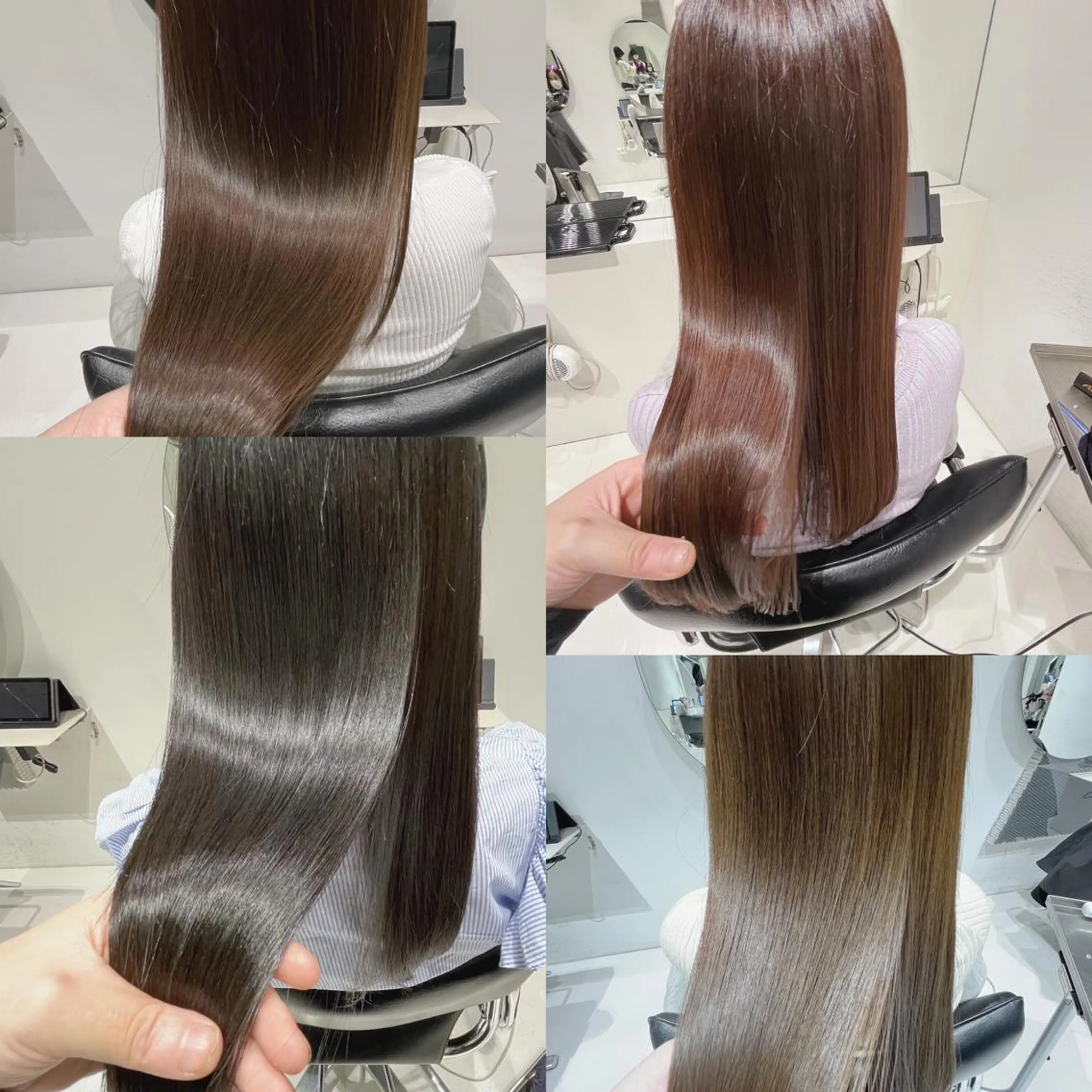 ロング カラー 髪質改善 トリートメント mai🐷髪質改善 🖤透ける暗髪🖤のヘアスタイル