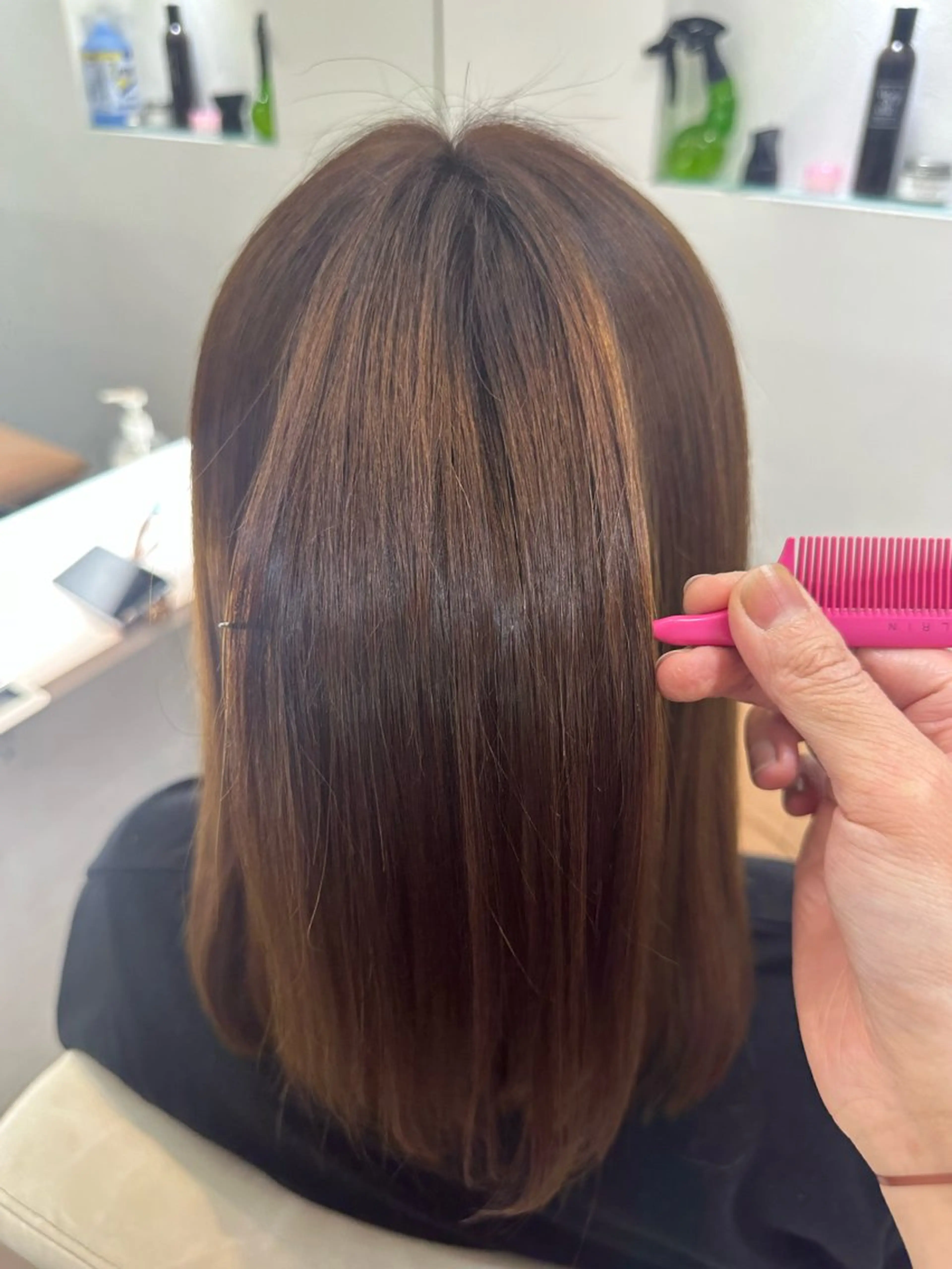 ロング 縮毛矯正 トリートメント 縮毛矯正 トリートメント 甲斐 飛鳥のヘアスタイル