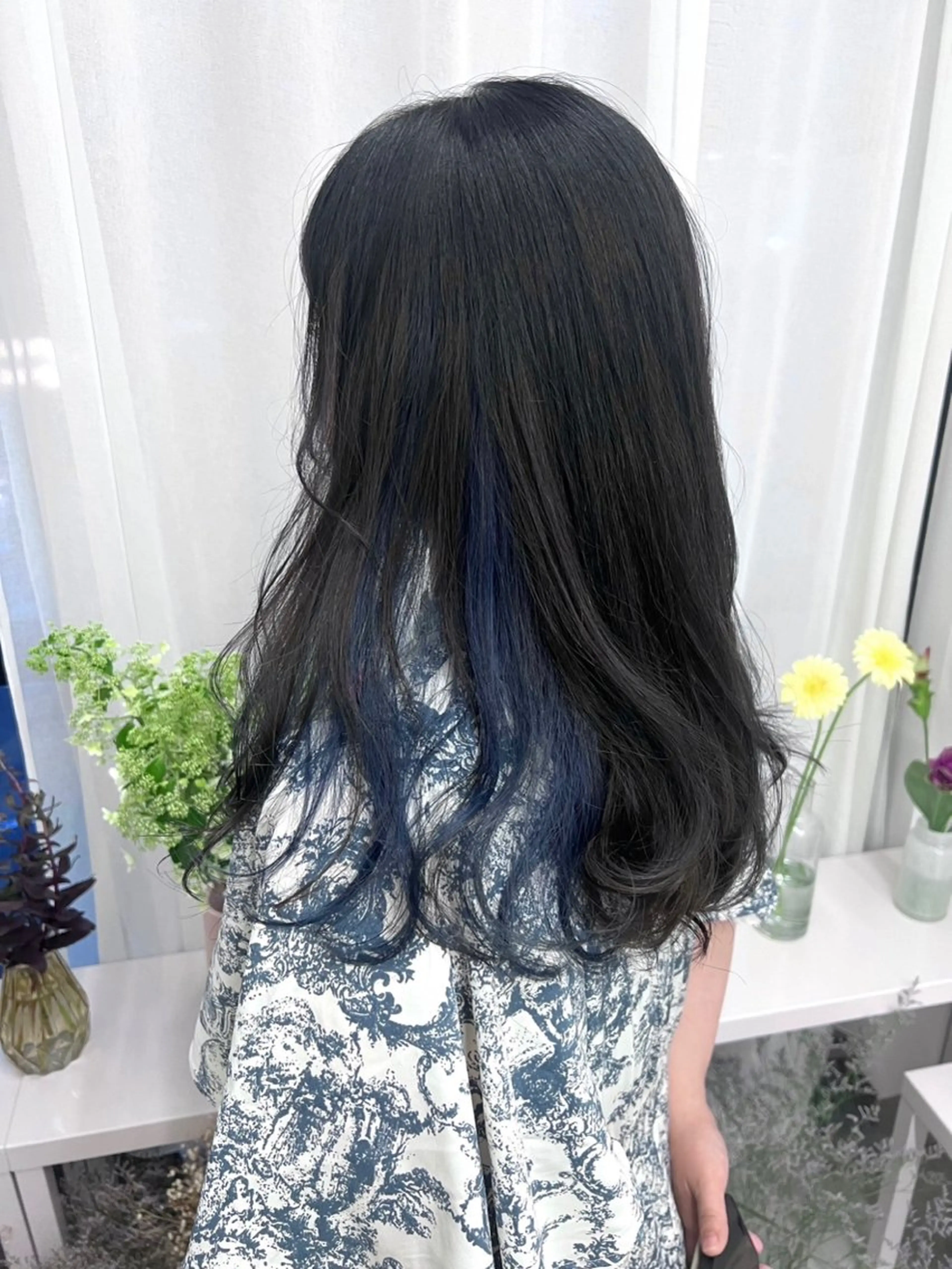 セミロング カラー ヘアカラー トリートメント NIKO/名古屋/ 伏見/花屋併設のヘアスタイル