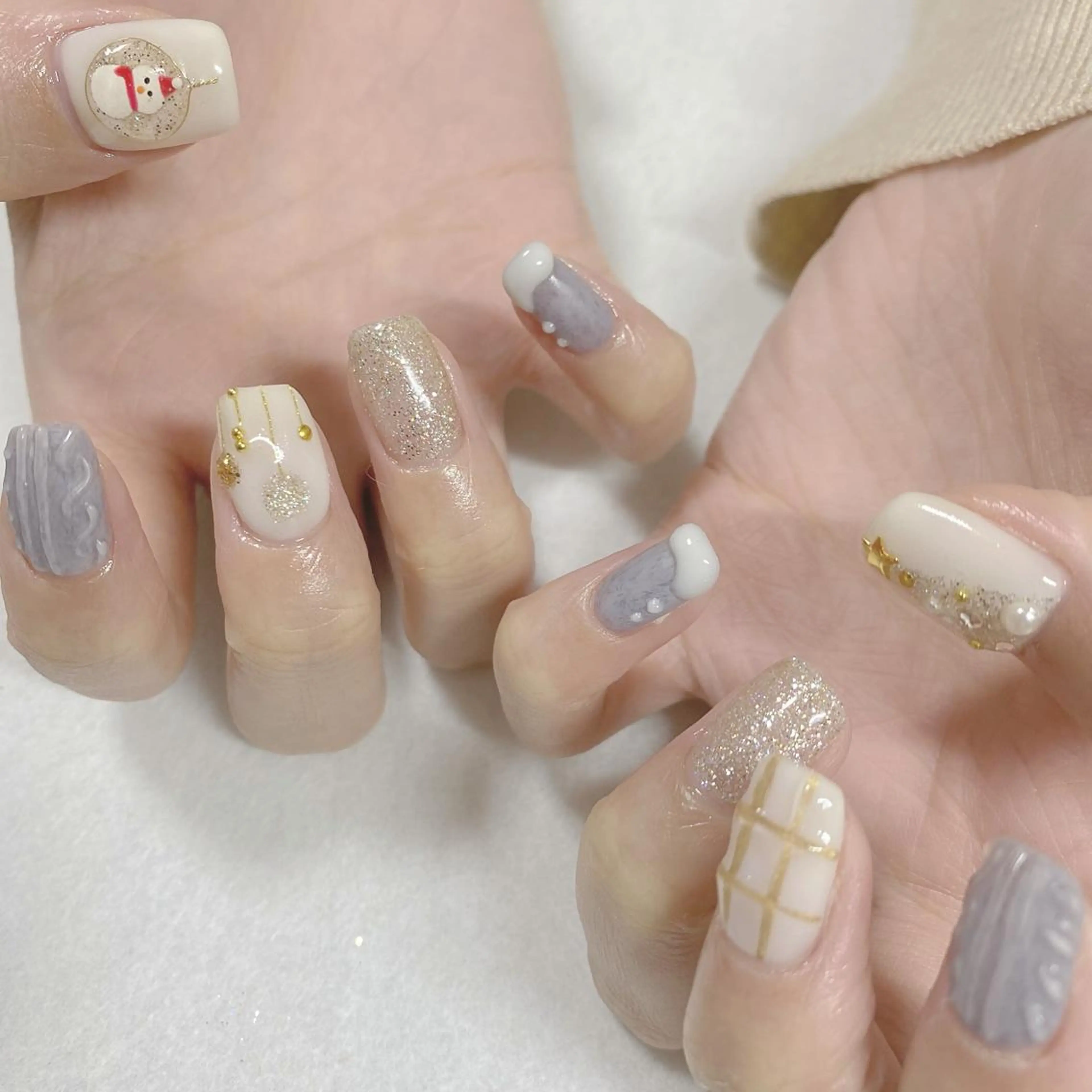 ネイル 冬ネイル クリスマス nail salon Bayのネイルデザイン