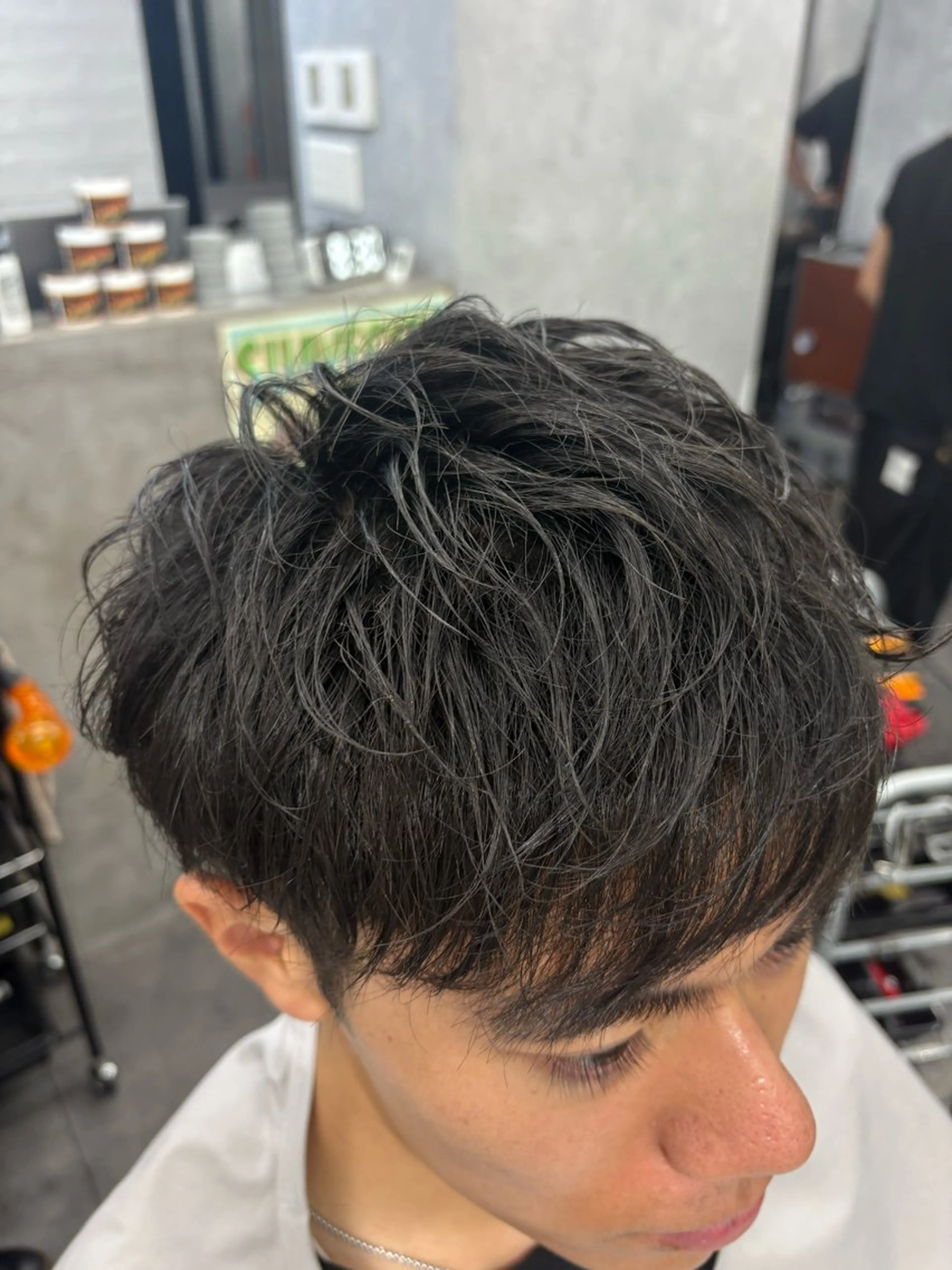 ショート メンズ カット CUCUMBER所属・本間 颯太のヘアスタイル