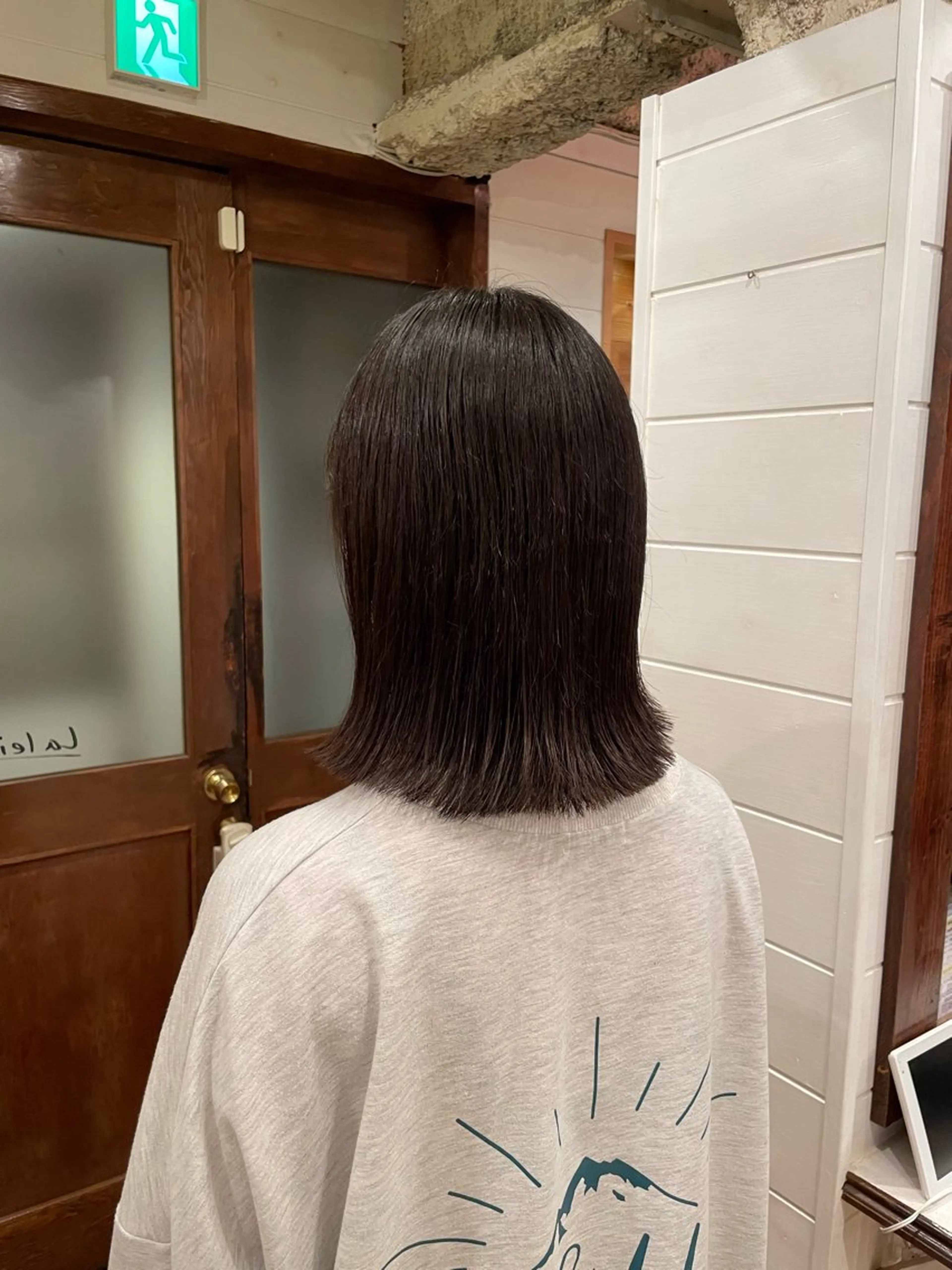 ミディアム ボブ/縮毛矯正/レイ ヤー♡Natsukiのヘアスタイル