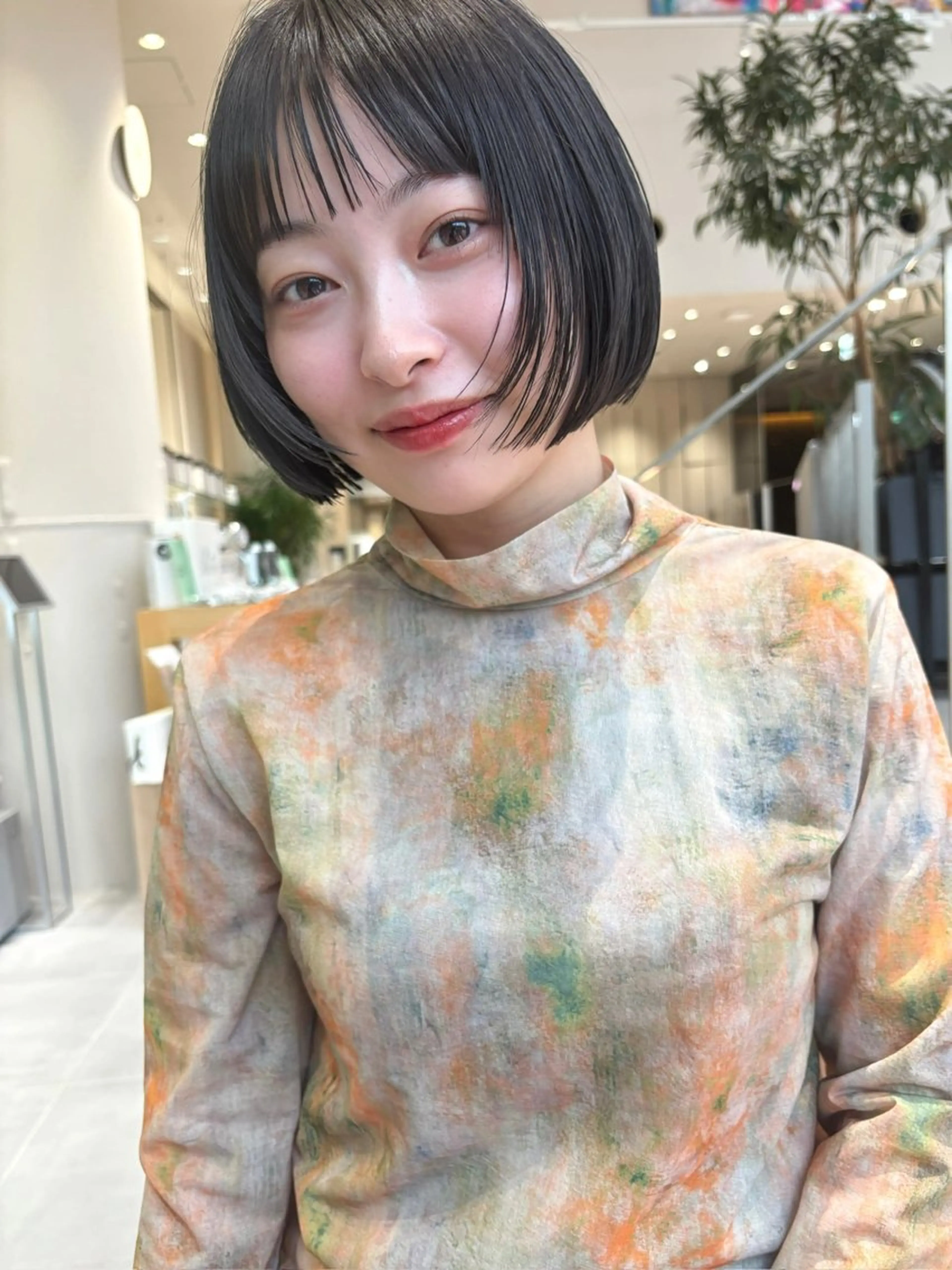 ショート ボブ トリートメント MINX青山店所属・結莉/ボブ/ 縮毛矯正のヘアスタイル
