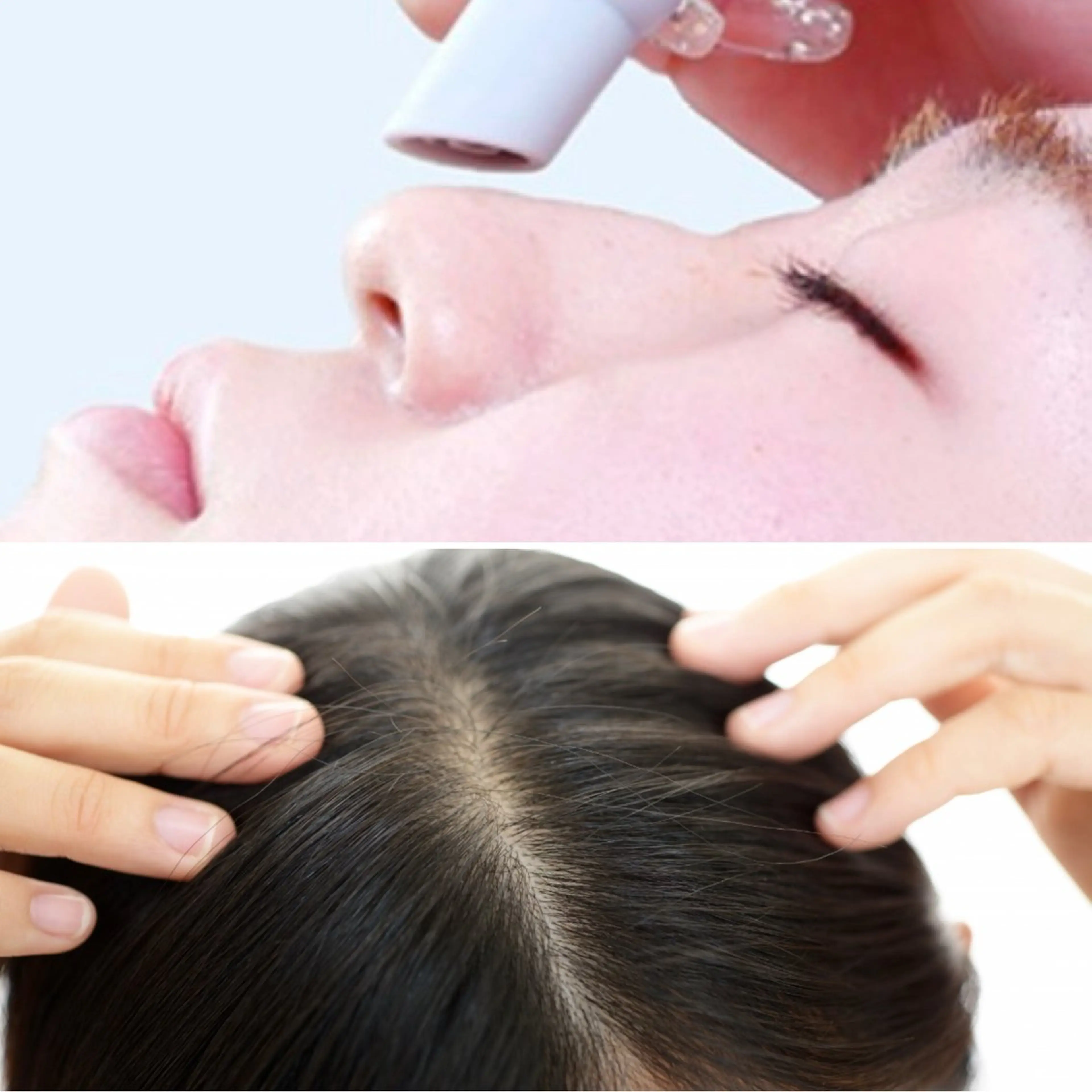 黒ずみ毛穴美容液洗浄＋頭皮美容液洗浄の写真