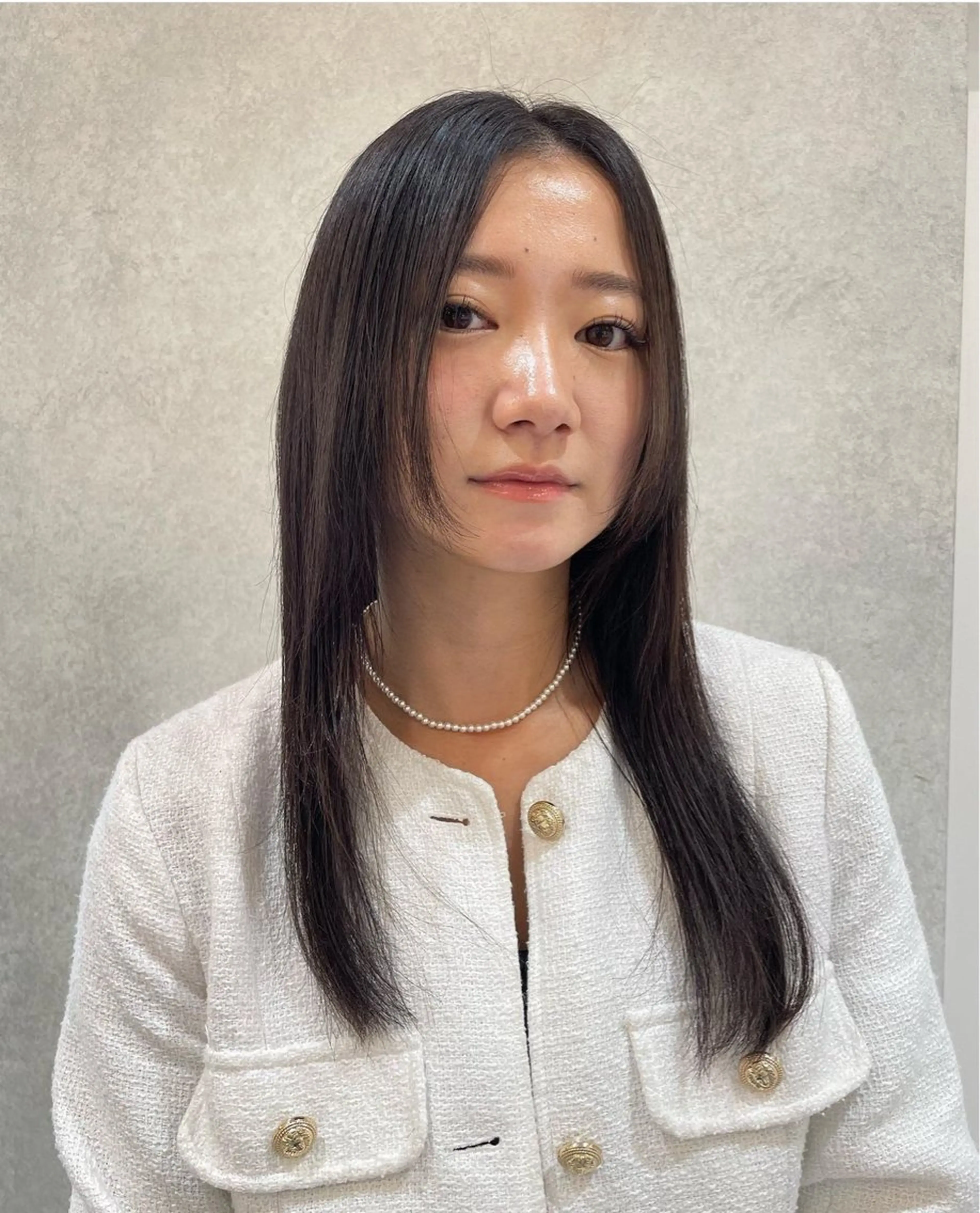 ロング カラー カット ヘアカラー トリートメント 柔らかい透明感カラー 🎀maria🎀のヘアスタイル