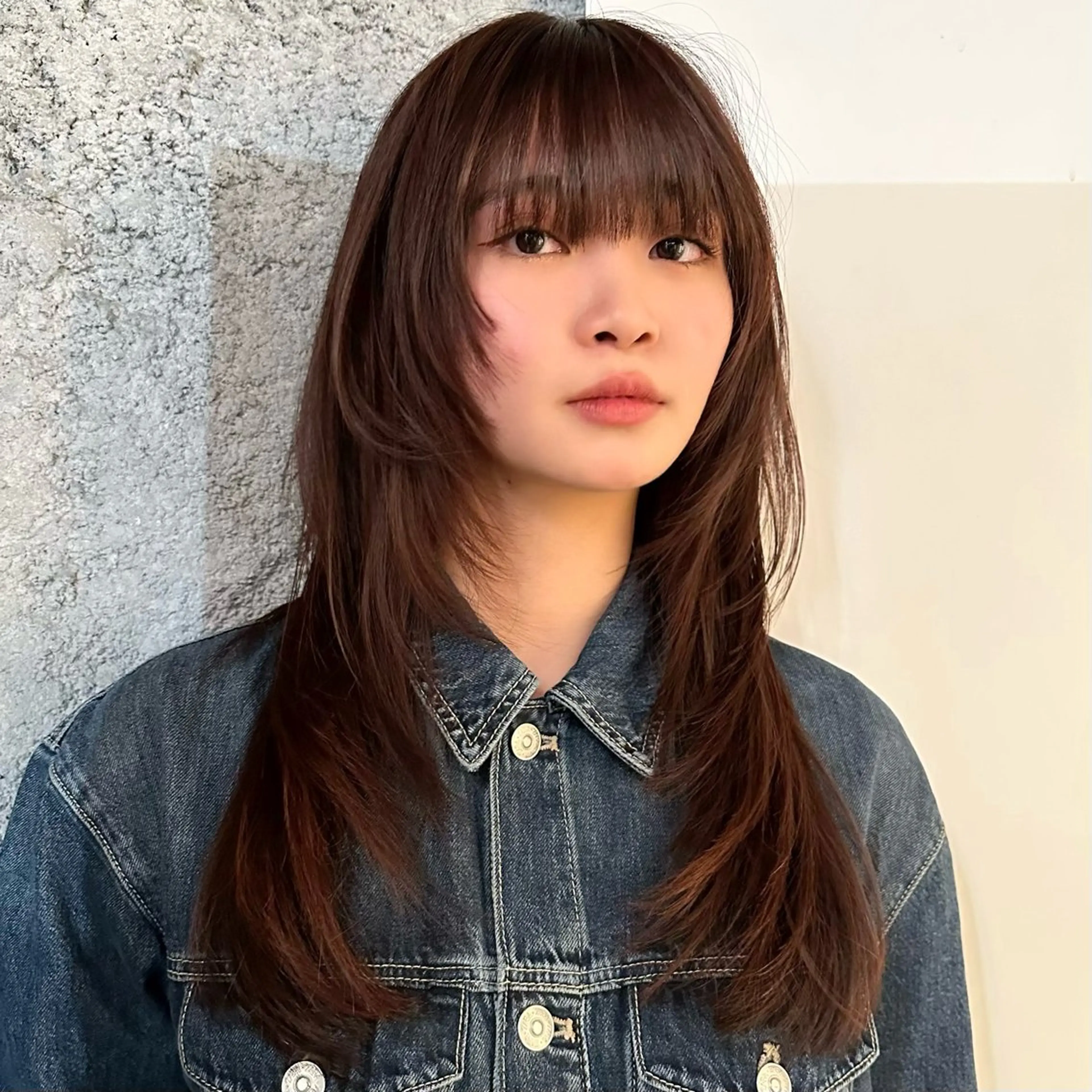 ロング 顔まわりレイヤー レイヤーカット カット bloc japon所属・ﾌﾞﾚｲｽﾞ˚✧₊⁎ ﾚｲﾔｰToriのヘアスタイル