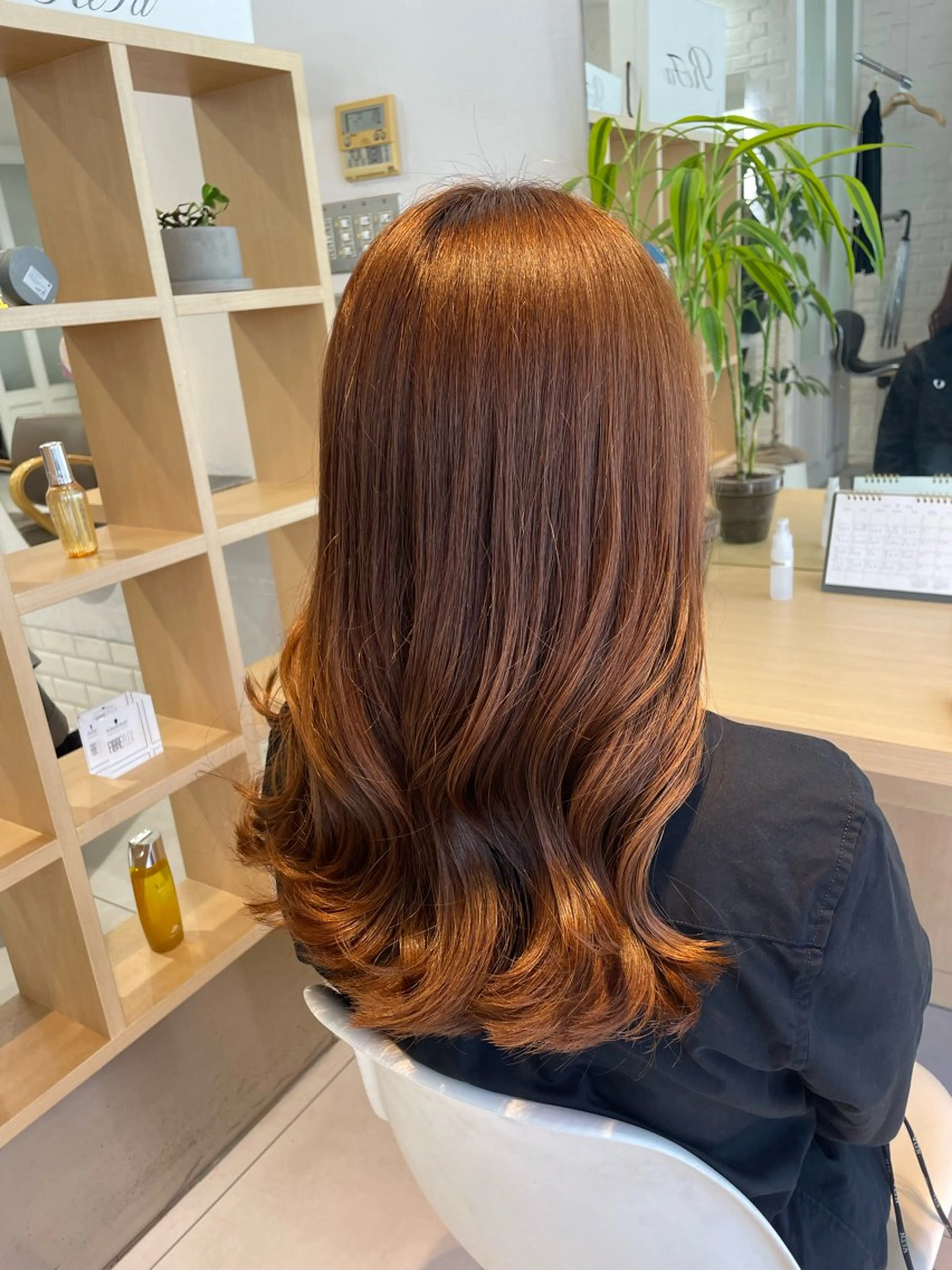 ロング 顔まわりレイヤー 姫カット 韓国風ヘア レイヤーカット ロング nuu 栄所属・🧸SAKI🎀 韓国レイヤーのヘアスタイル