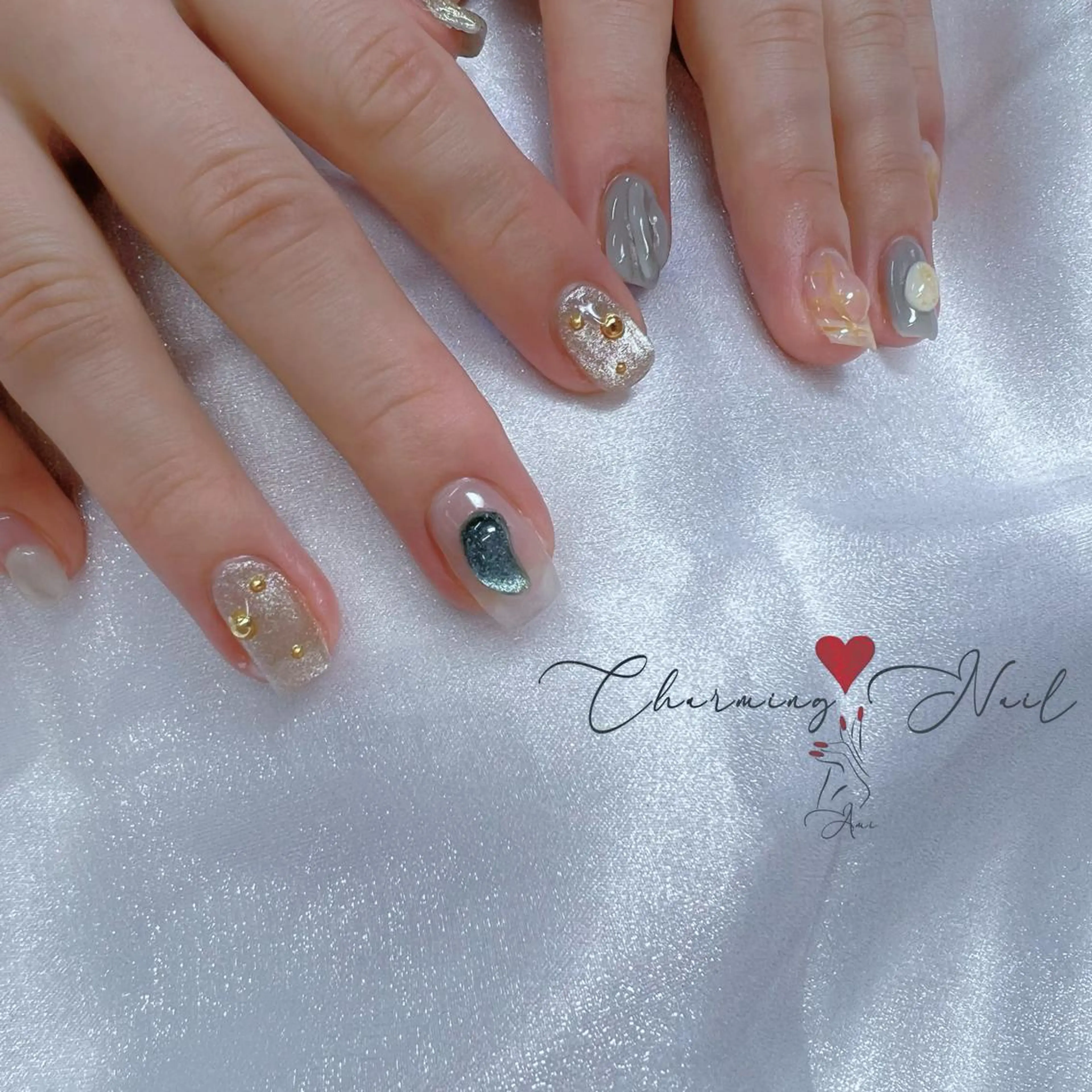 ネイル アートネイル ジェルネイル 韓国ネイル マグネットネイル 持ち込み Charming❤️Nail所属・Nailist Amiのその他イメージ