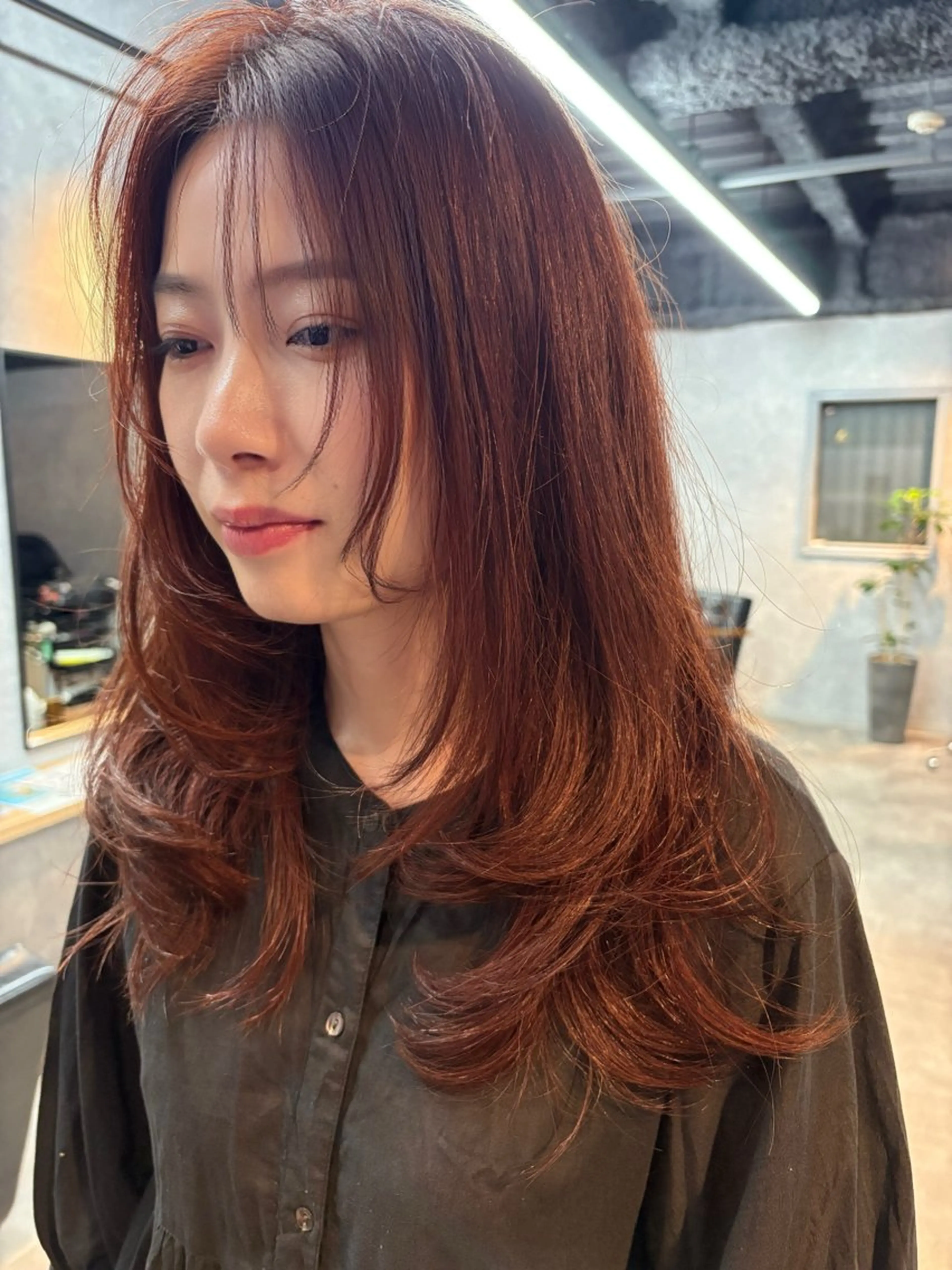 ✨ブリーチ無しwカラー🥀艶ローズブラウン🥀✨の写真