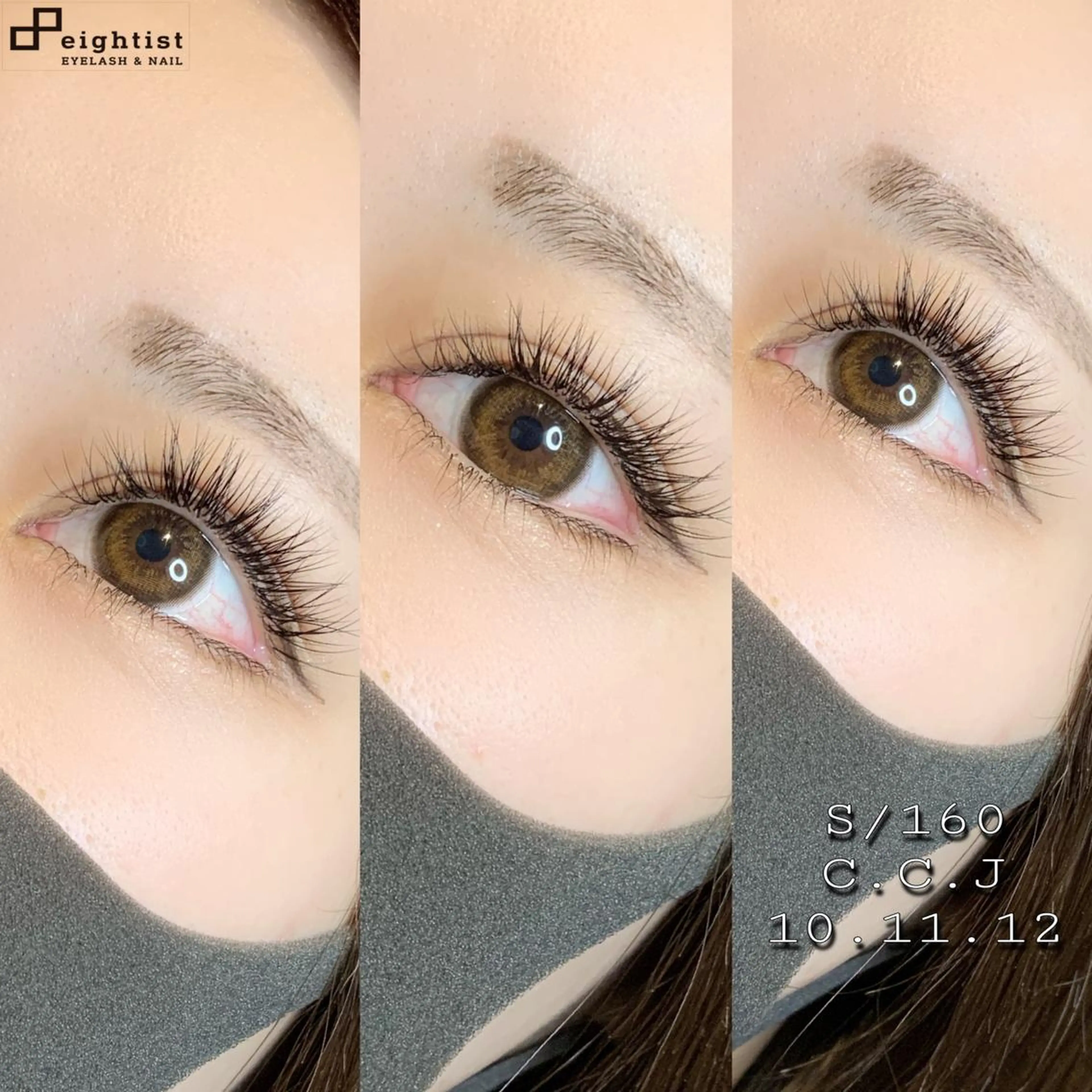 マツエク・マツパ Jカール パリジェンヌラッシュリフト kakimoto .hのマツエク・マツパデザイン