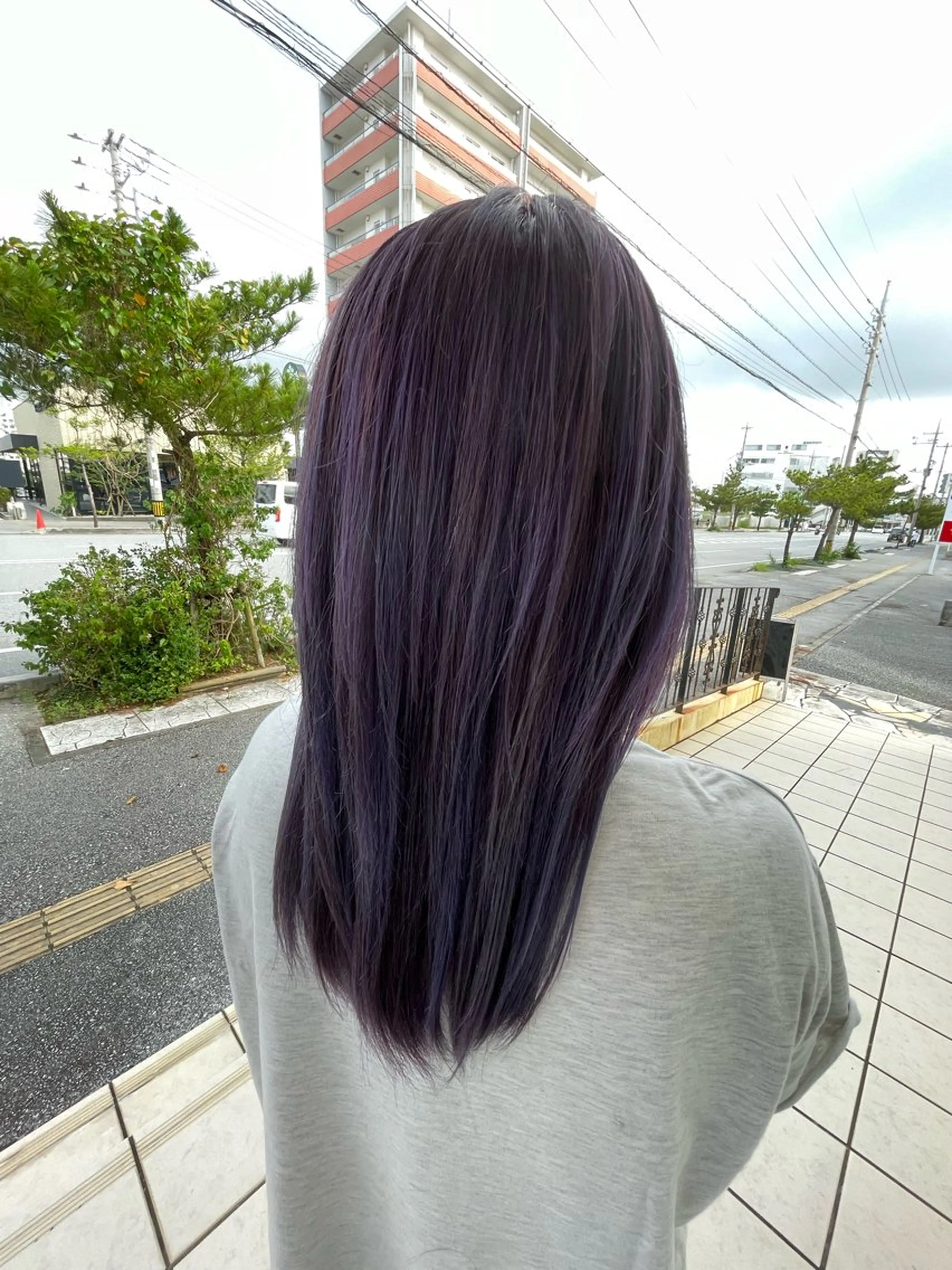 セミロング カラー ブリーチ ケアブリーチ ダブルカラー Crén by marie 真嘉比店所属・東恩納 誠のヘアスタイル