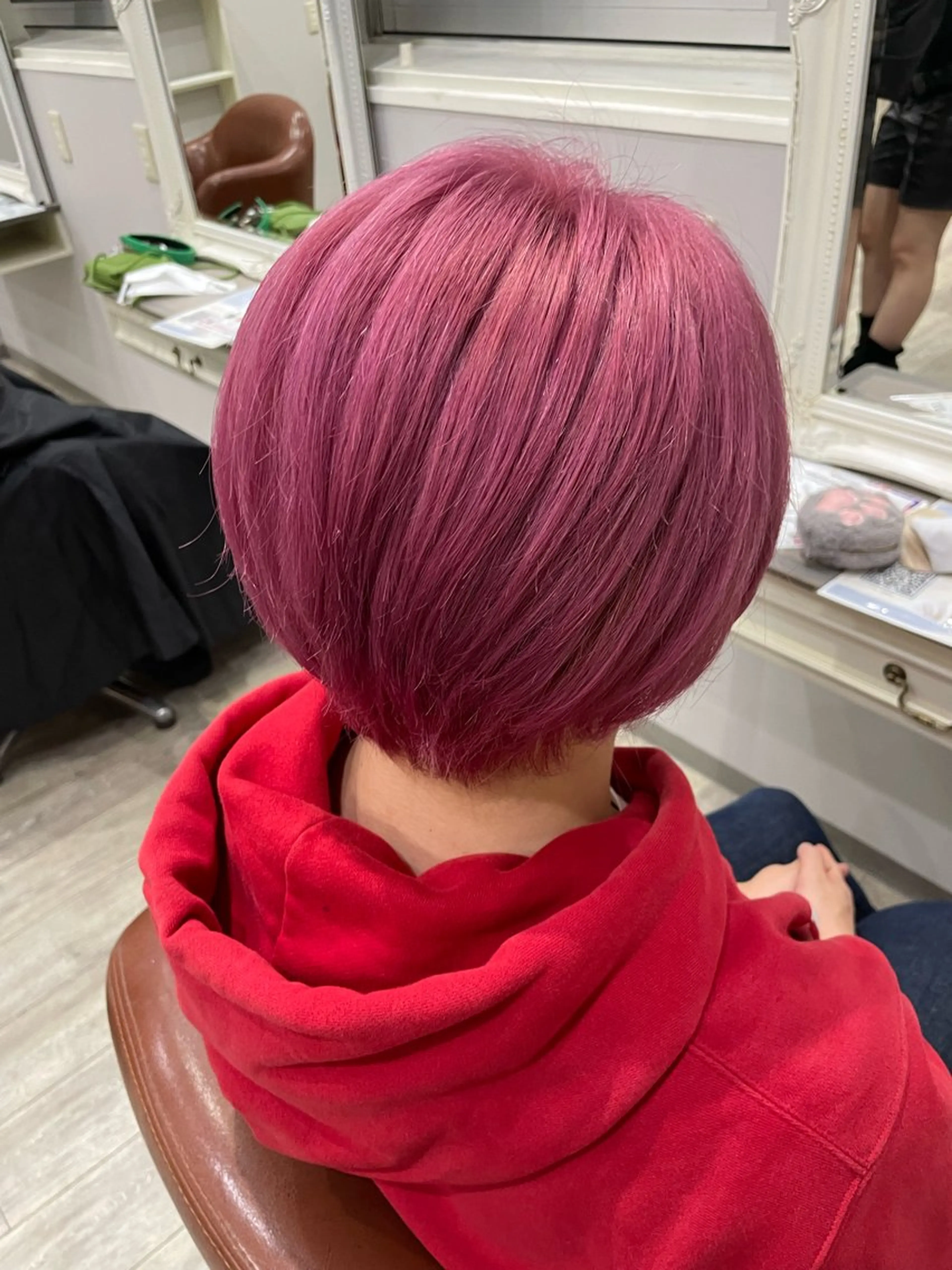 ショート カラー メンズ カット トリートメント タイムズサロン名駅所属・まい/名古屋駅 🦋ブリーチカラーのヘアスタイル