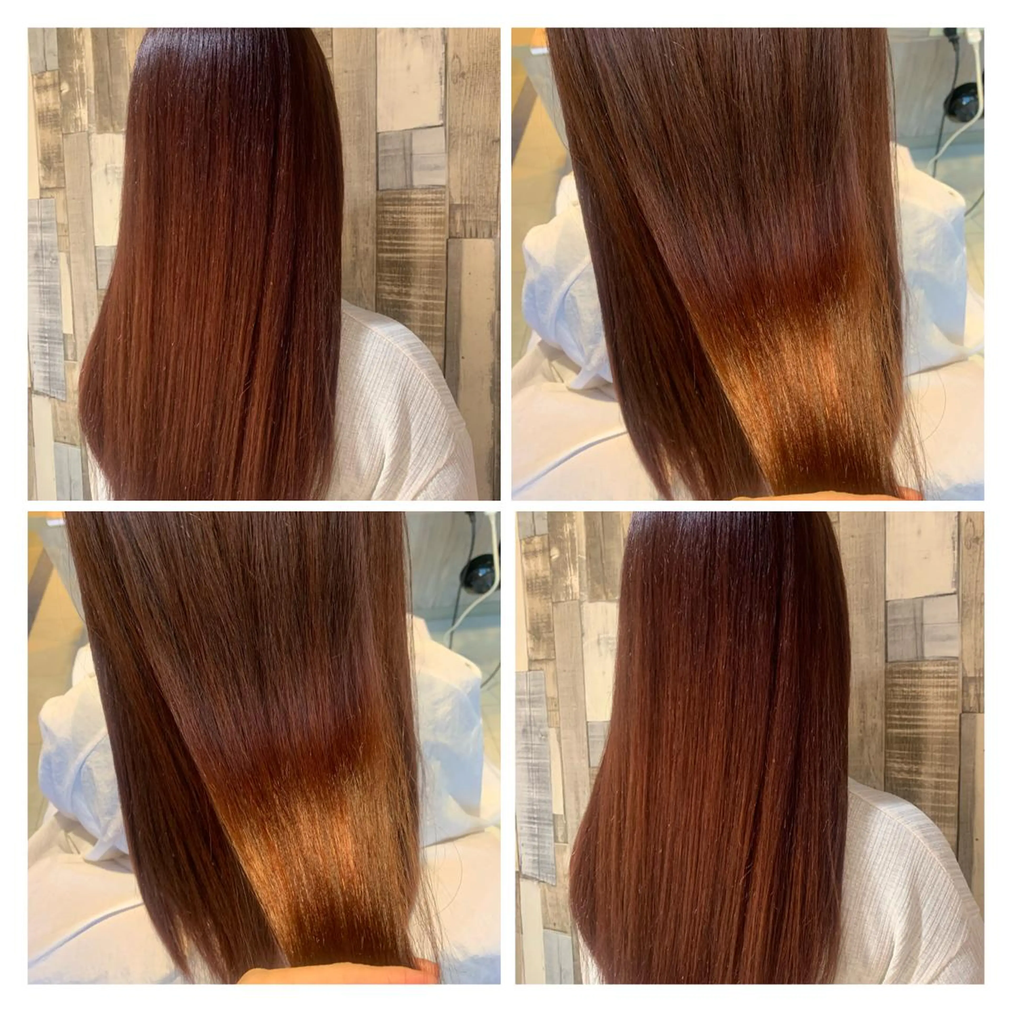 ロング カラー ブラウンカラー レッドカラー レッドブラウン トリートメント 髪質改善艶髪 ℍ𝔸ℝ𝕌𝕂𝔸のヘアスタイル