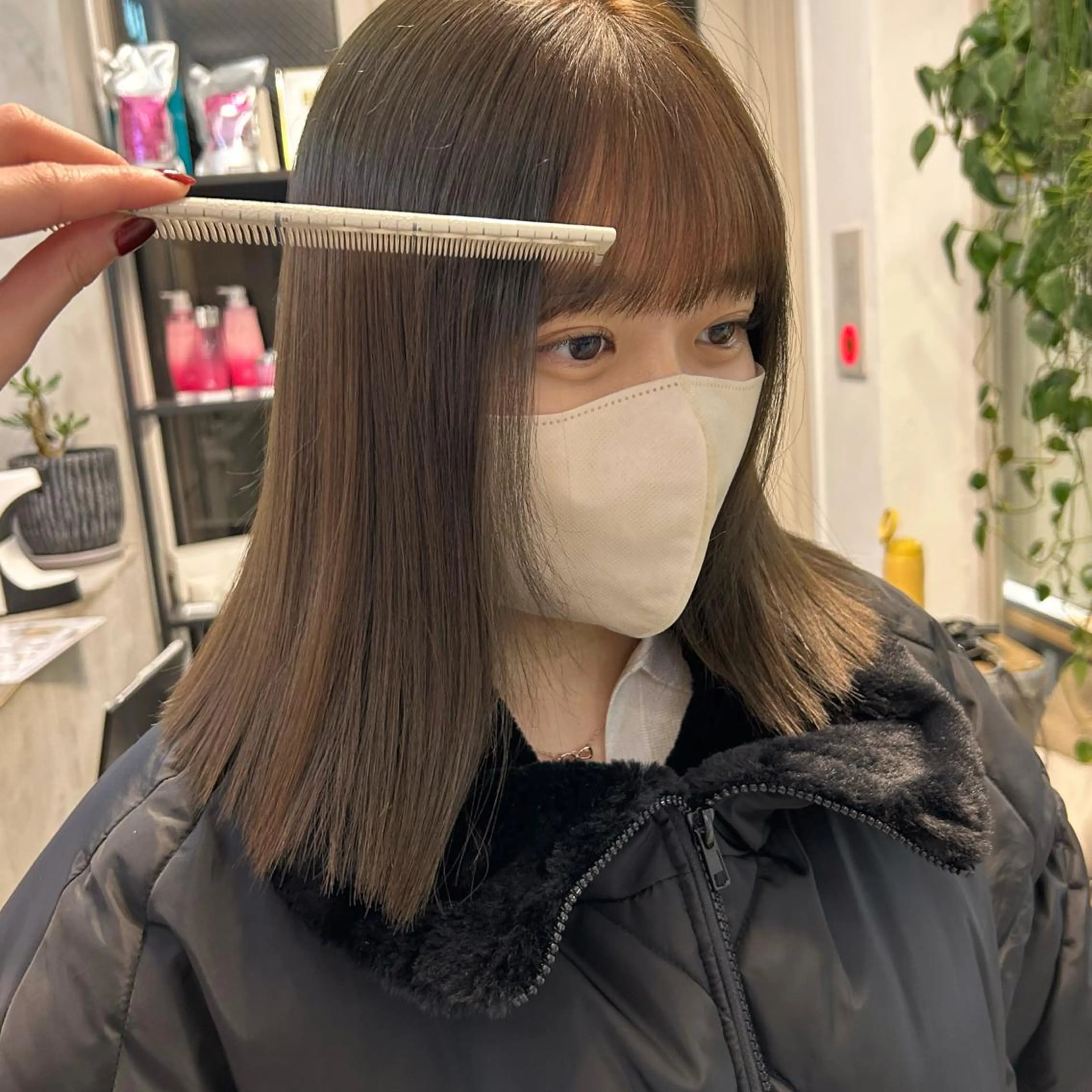 ミディアム ヘアカラー じゅわっと暖色カラー 🍊Moemiのヘアスタイル