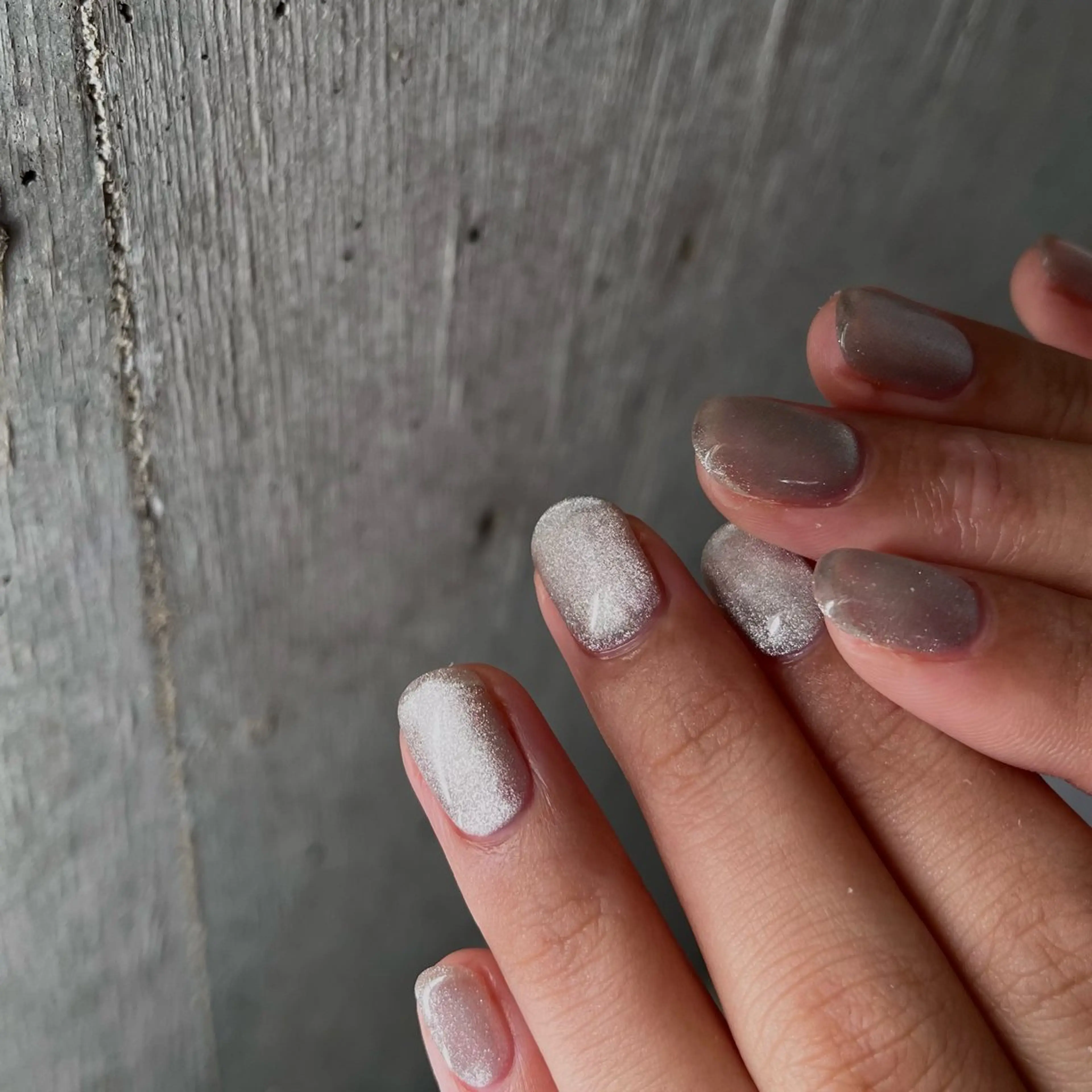 ネイル マグネットネイル シルバー ハンドネイル nails _ NATSUYOのネイルデザイン