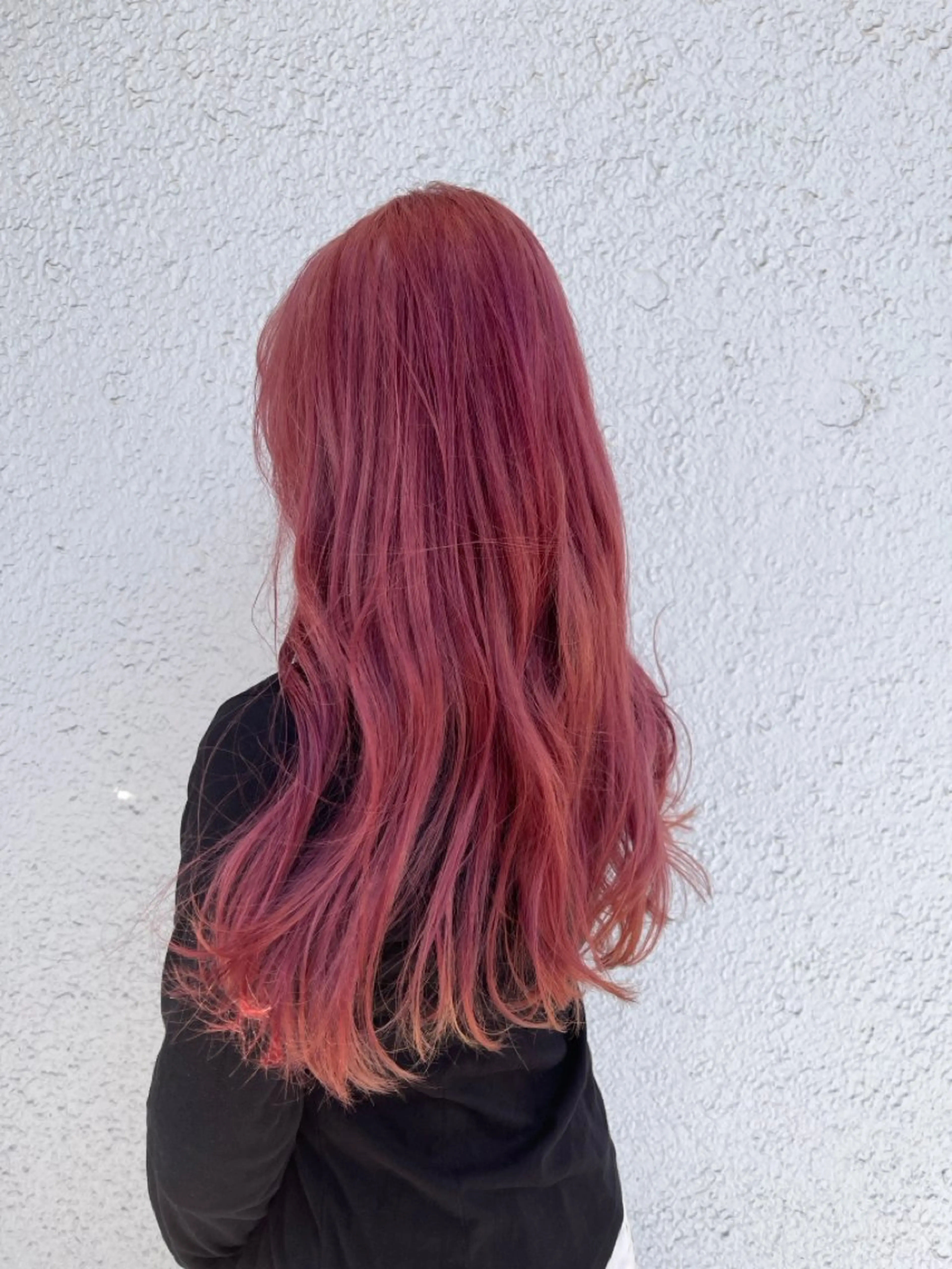 ロング カラー ピンクカラー ヘアカラー 【AMANEQ】 yuka🦋のヘアスタイル