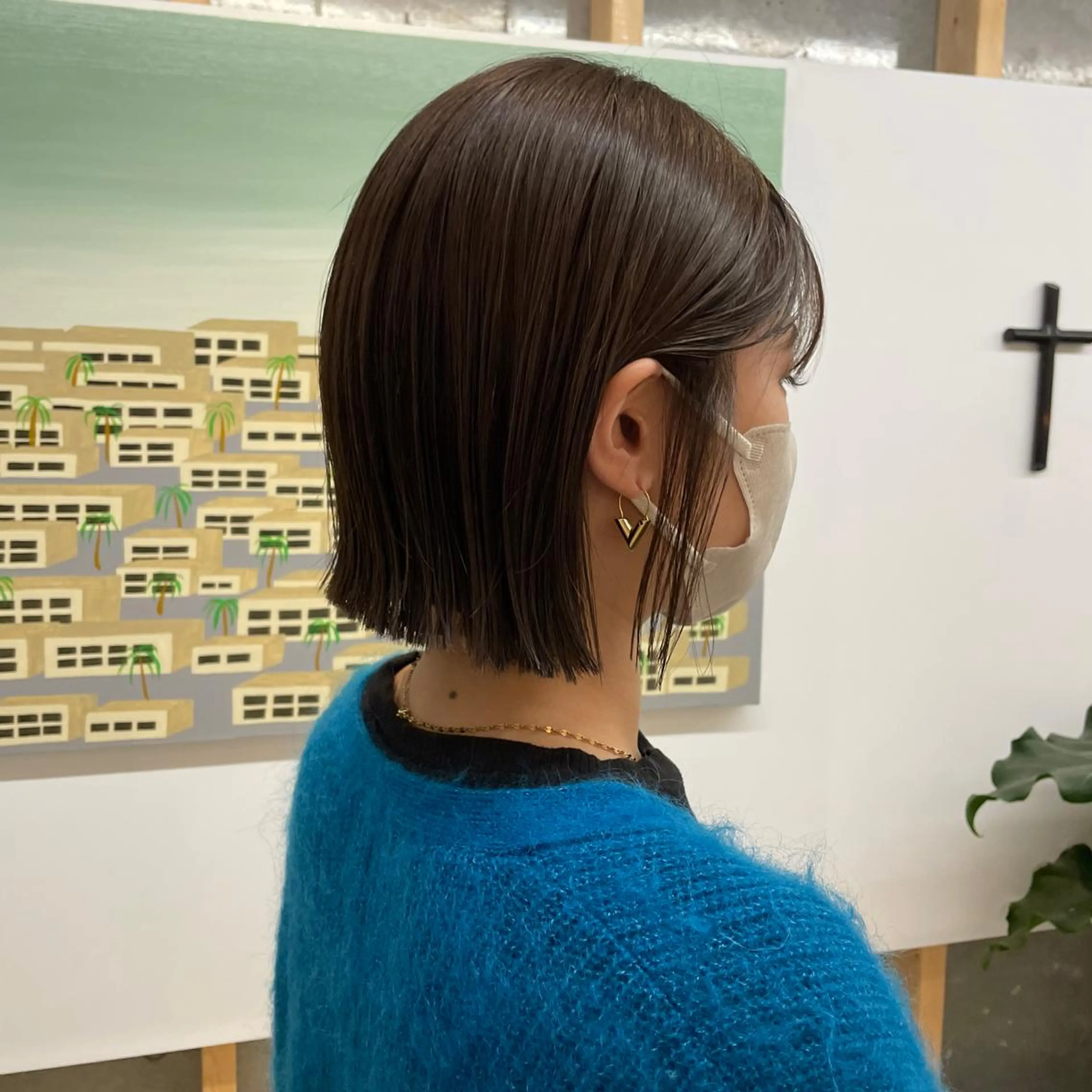 ショート カラー パーマ ヘアアレンジ メンズ キッズ ネイル マツエク・マツパ アイブロウ casane所属・暖色・前髪カット 🎗️佐藤ゆみこのヘアスタイル