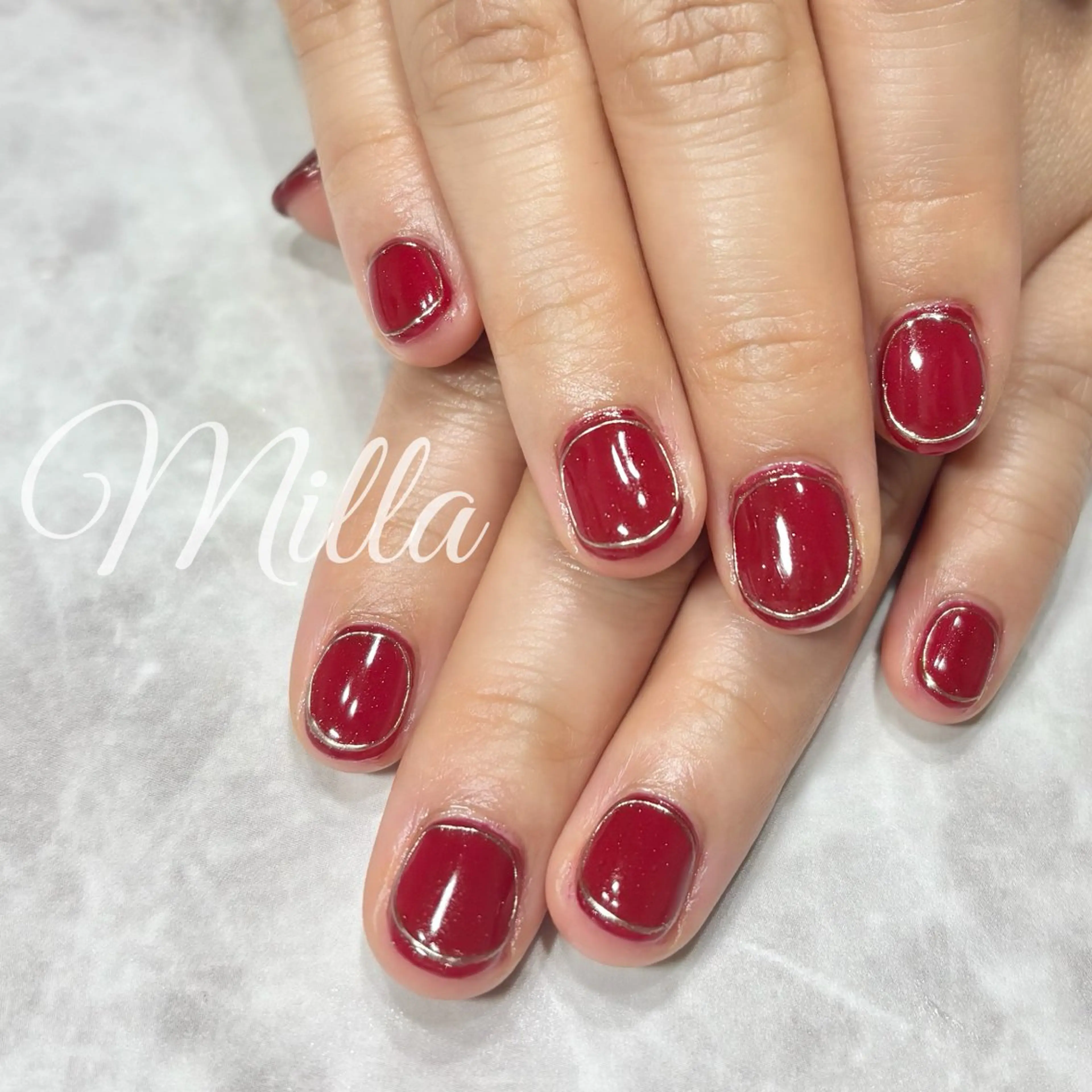 ネイル 赤色 Nail Salon Milla / ミラのネイルデザイン