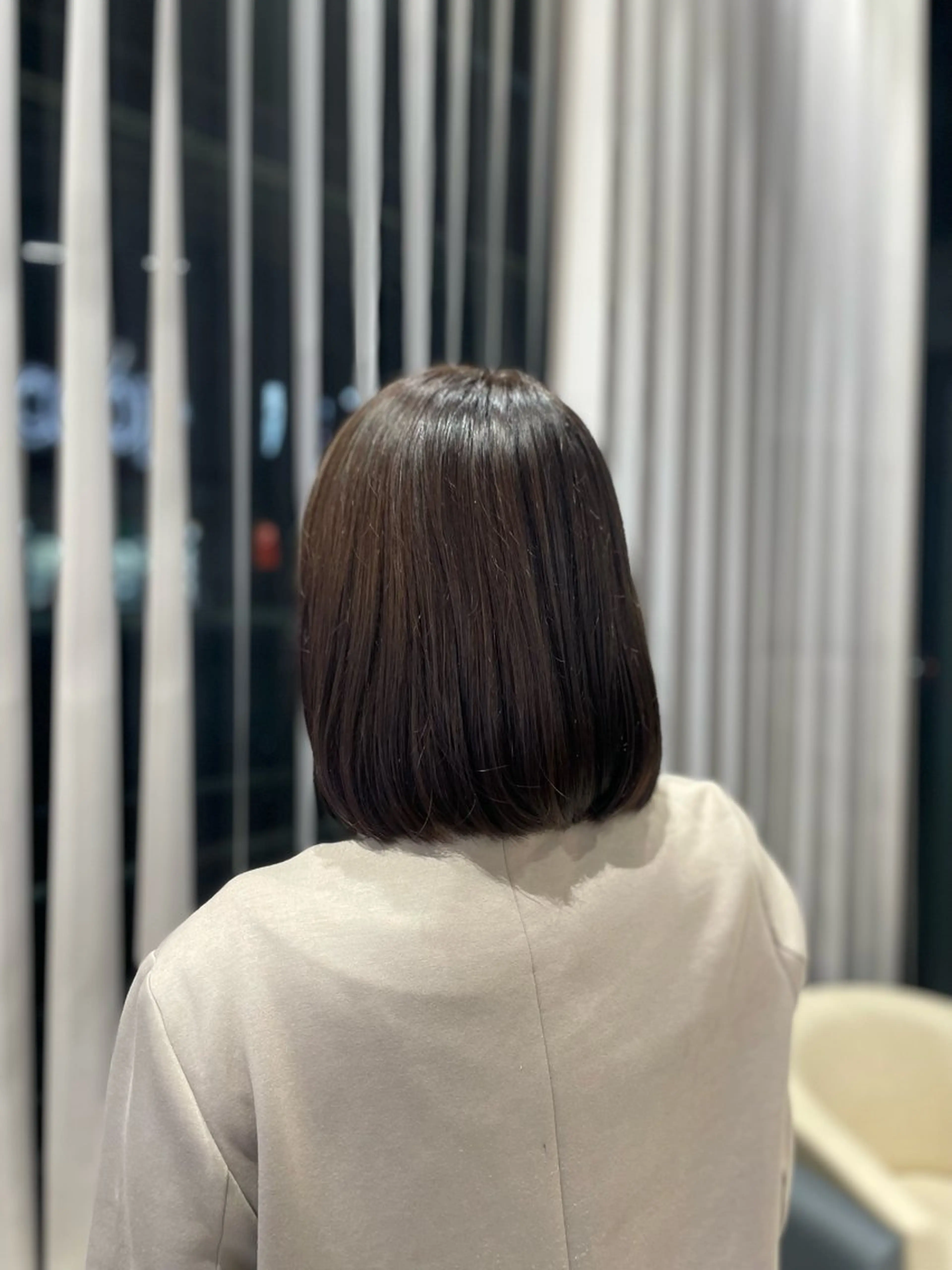 ミディアム カラー アッシュ ベージュカラー カット ヘアカラー トリートメント クロスパーマ/うる艶 カラー/Kurumiのヘアスタイル