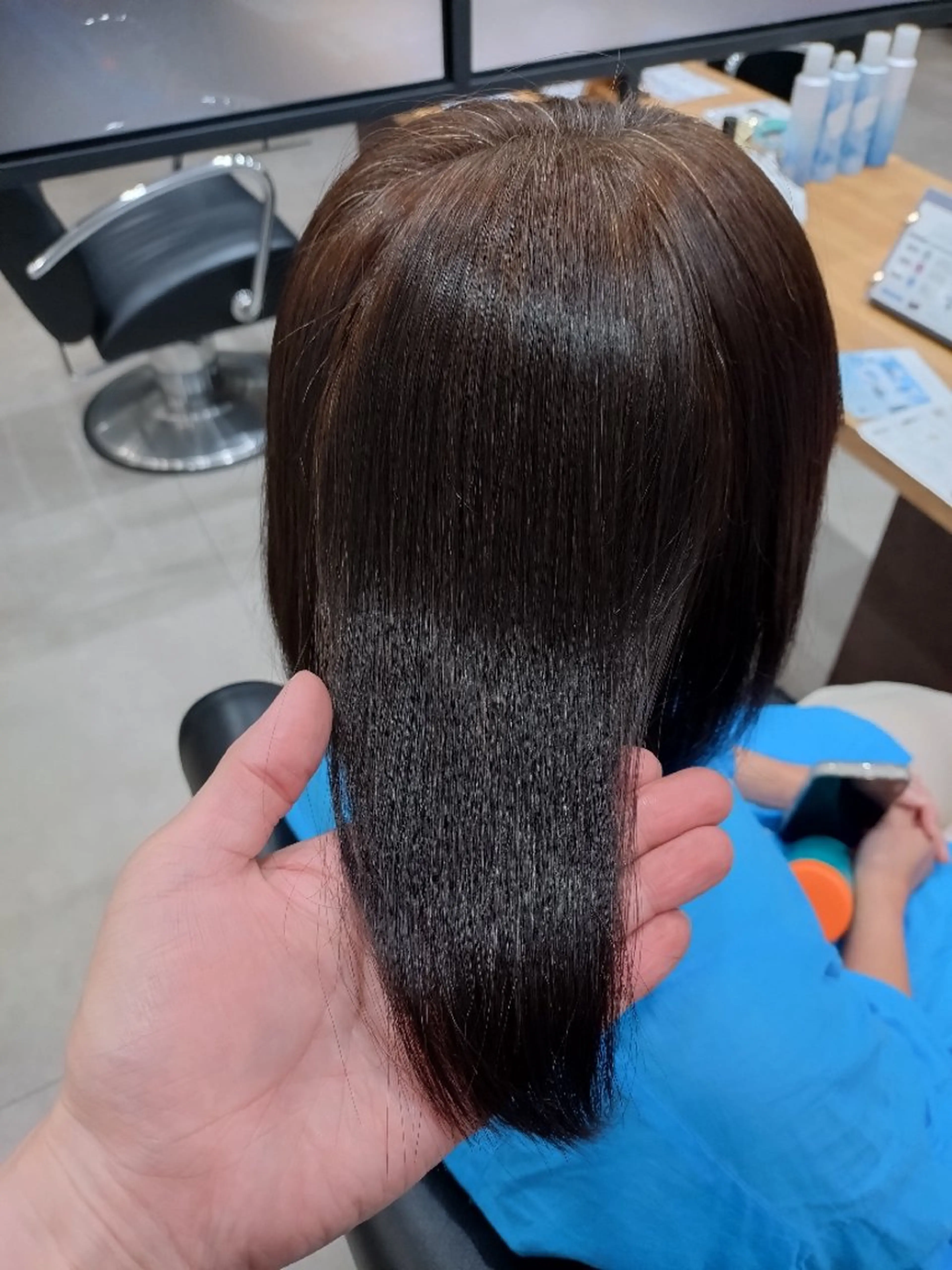 ミディアム 縮毛矯正 ブランシェ小幡駅前店 永薗　光司のヘアスタイル