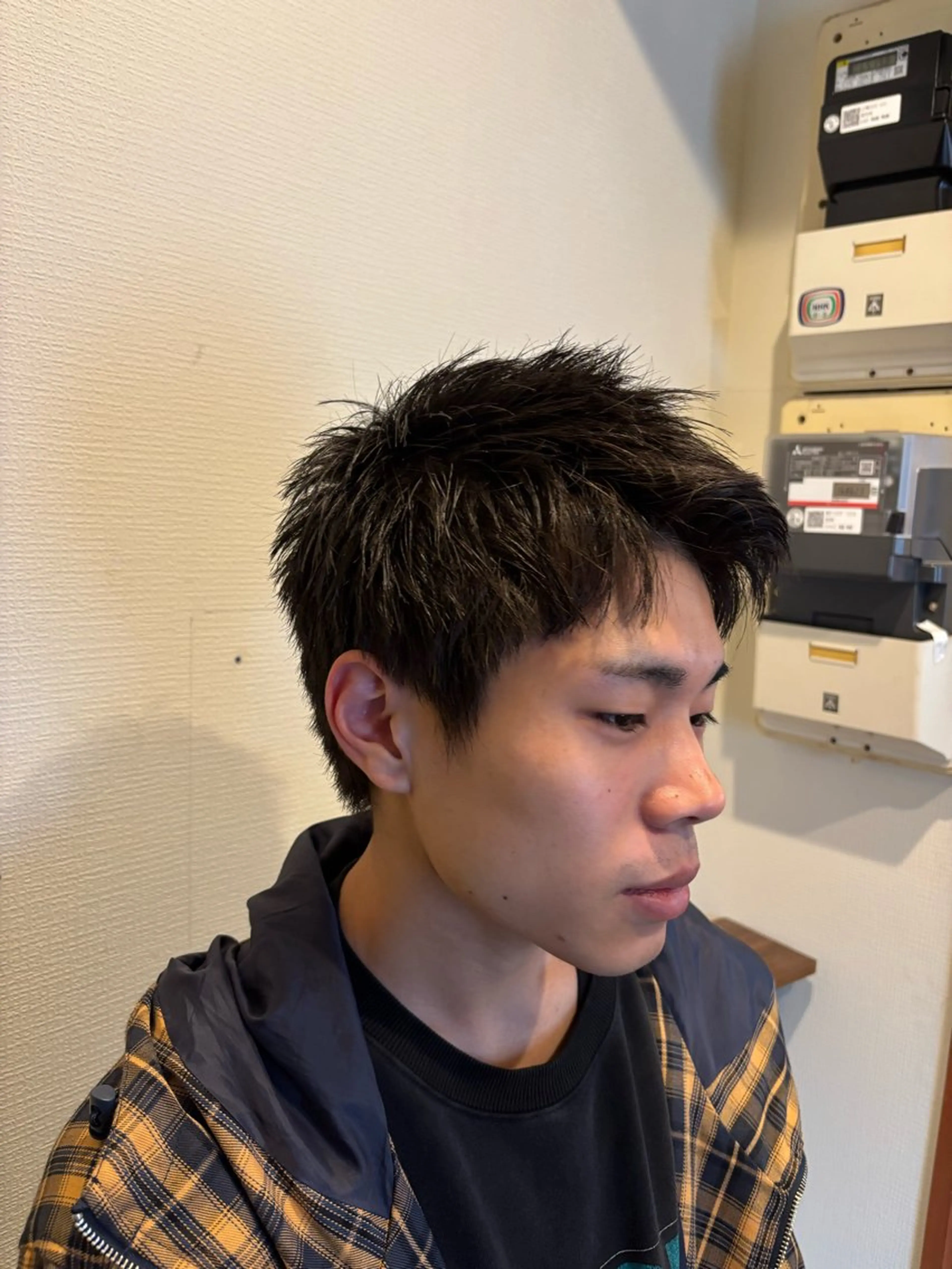 ショート メンズ 河辺 璃久のヘアスタイル