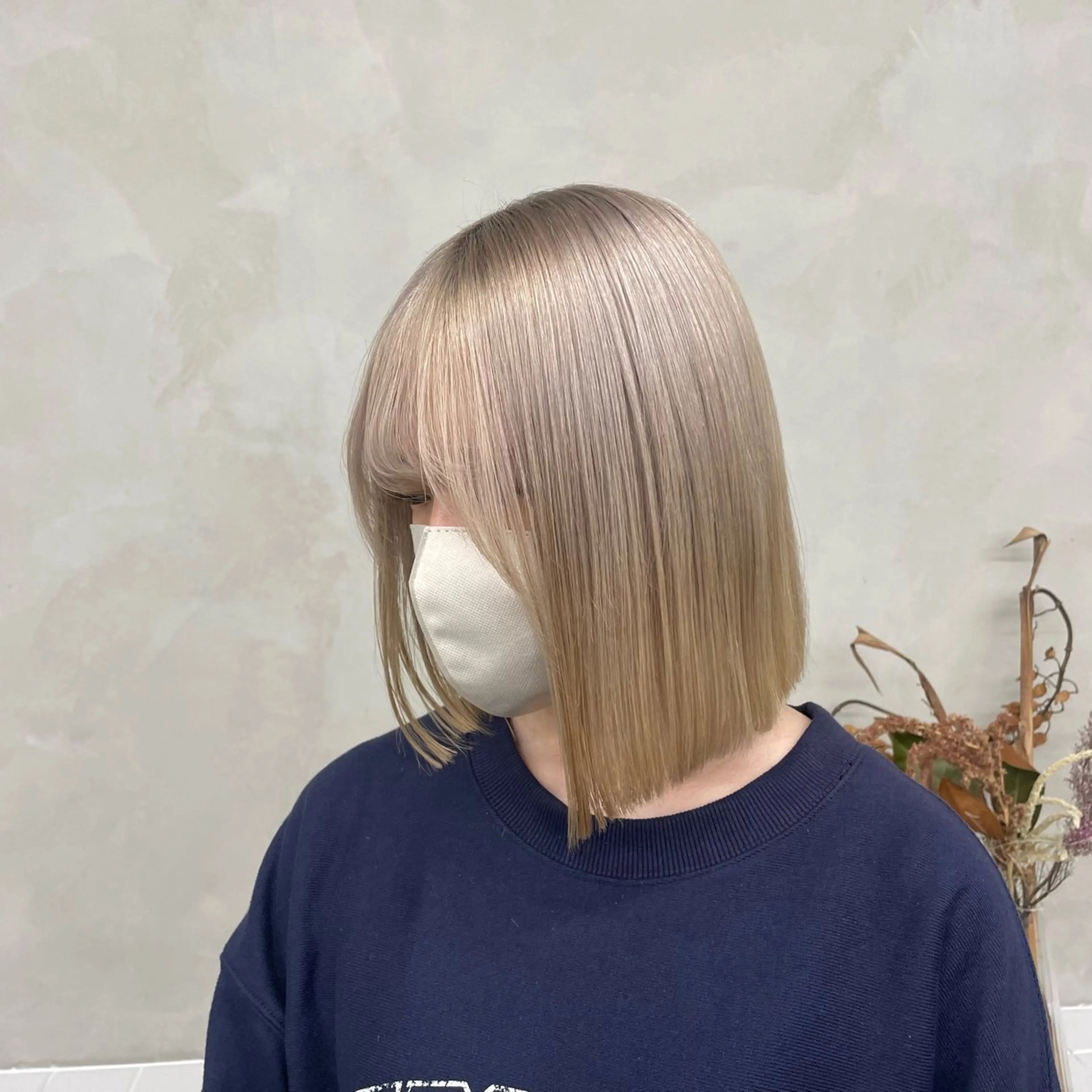 ミディアム カラー 似合わせカット/ ハイトーン/aoiのヘアスタイル