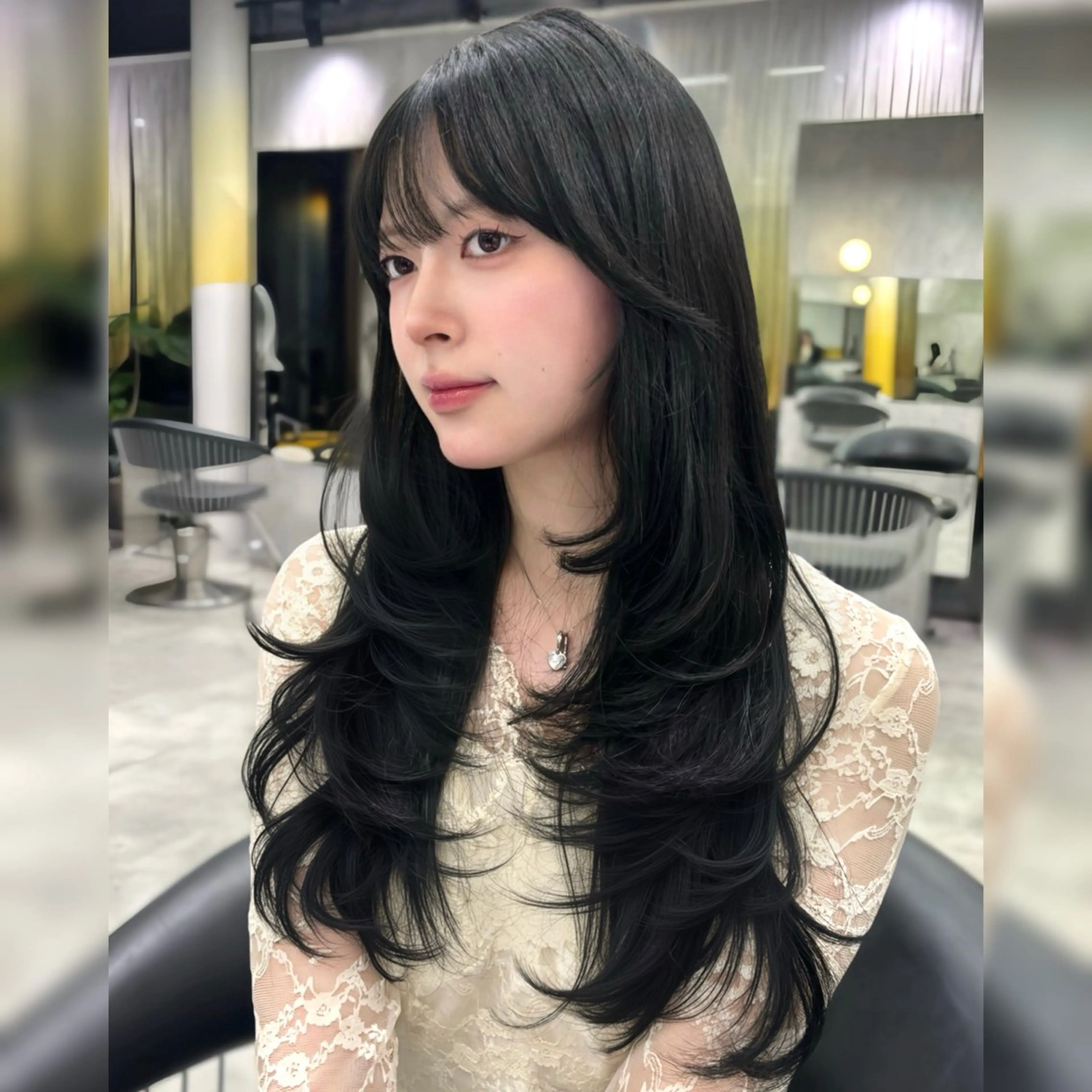 ロング カット 韓国hair🤍/ レイヤー/彩加のヘアスタイル