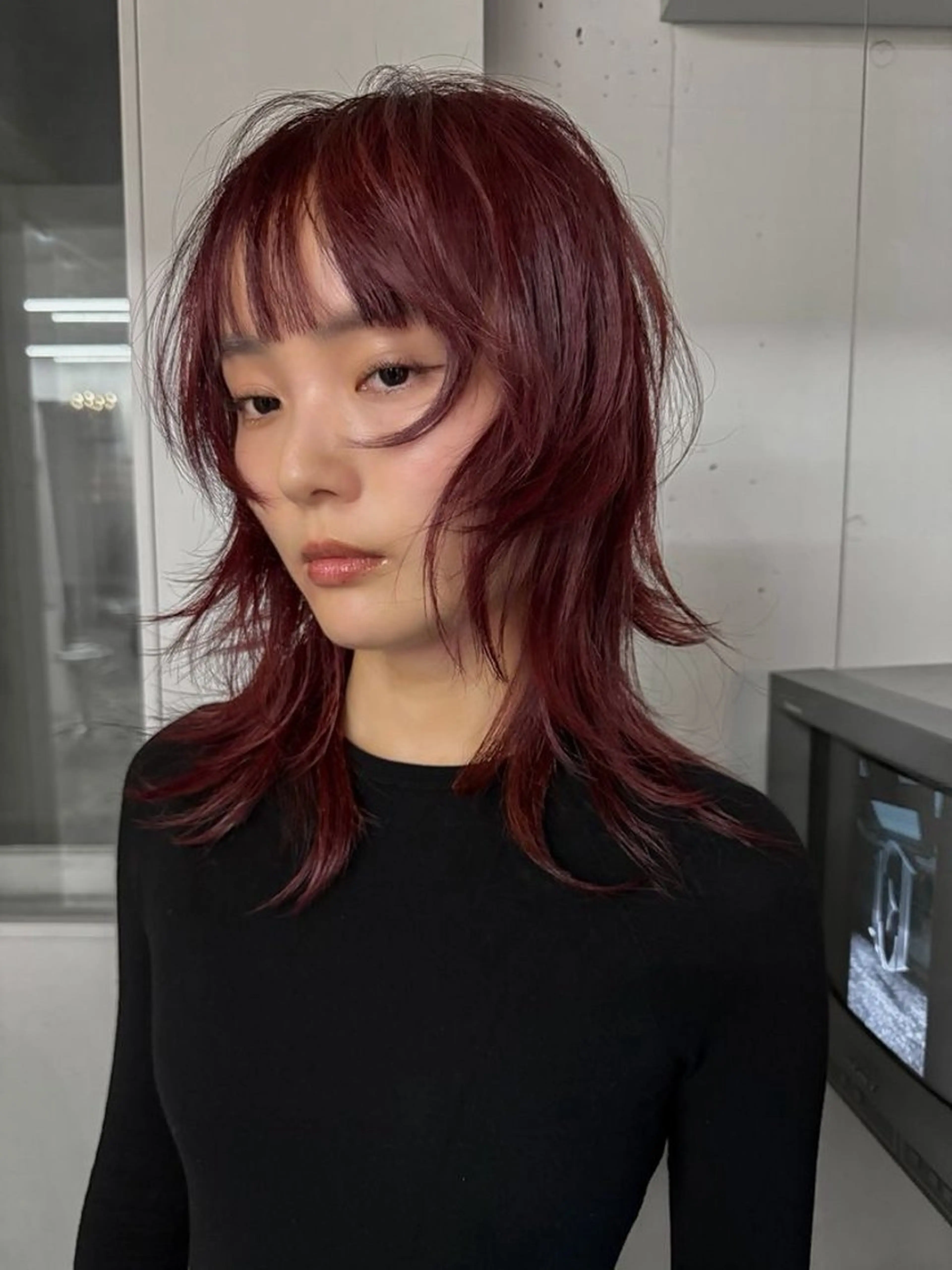 ミディアム カラー yew scent所属・shuri/yew/ カラーモデル/矢場町のヘアスタイル