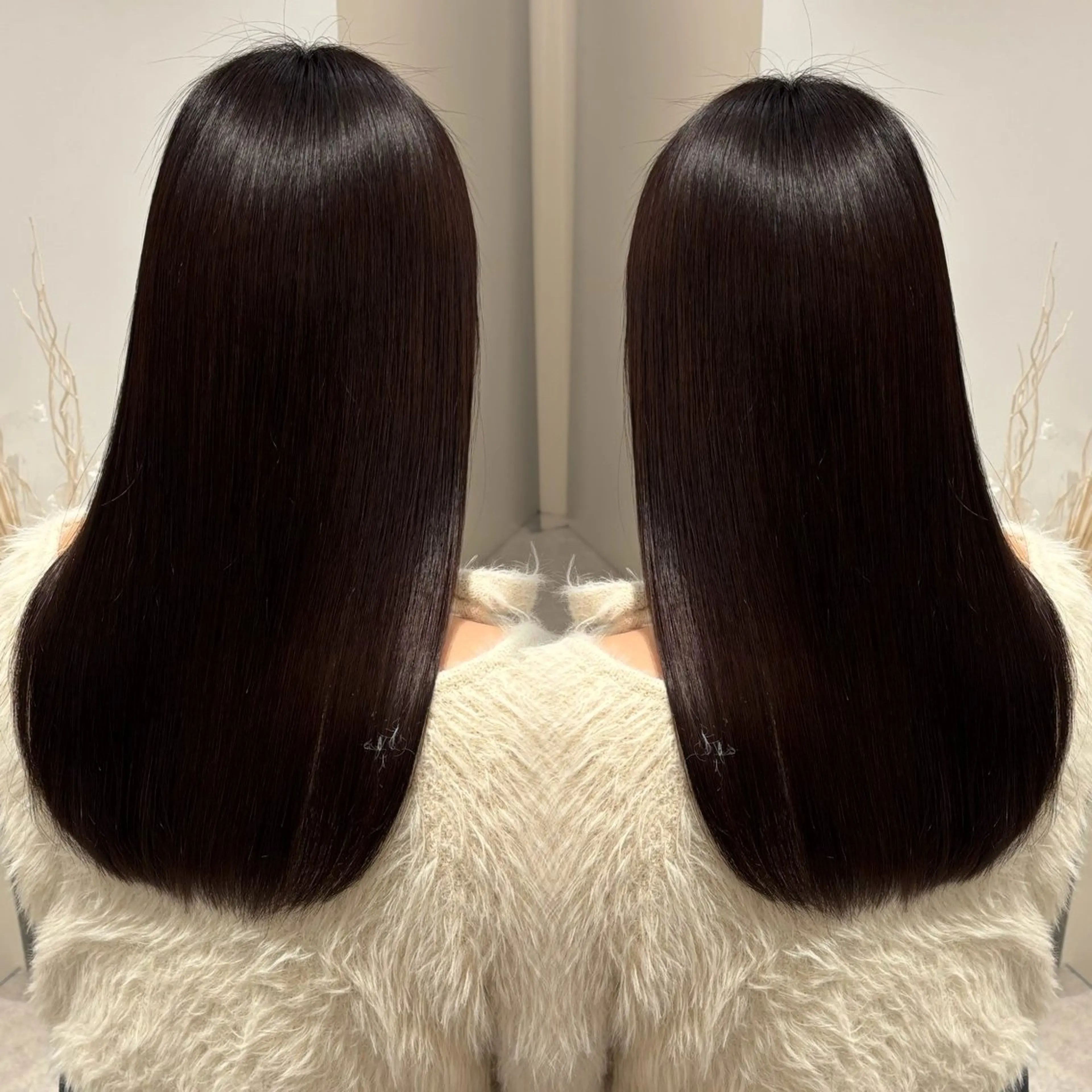 セミロング 縮毛矯正 トリートメント Bonheur銀座店所属・髙落 香帆のヘアスタイル