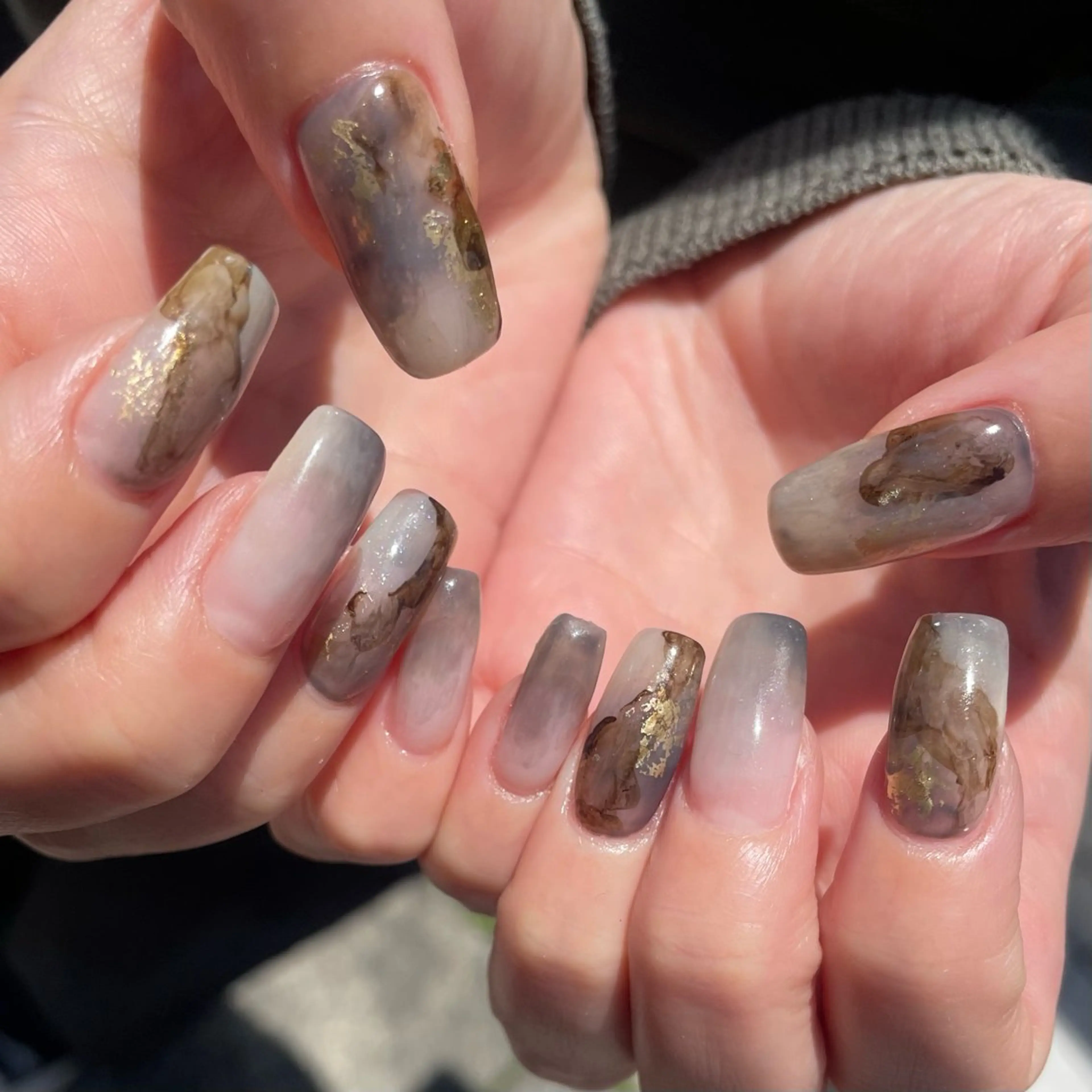 ネイル ニュアンスネイル ハンドネイル rig nail草加店所属・松本 紋世のネイルデザイン