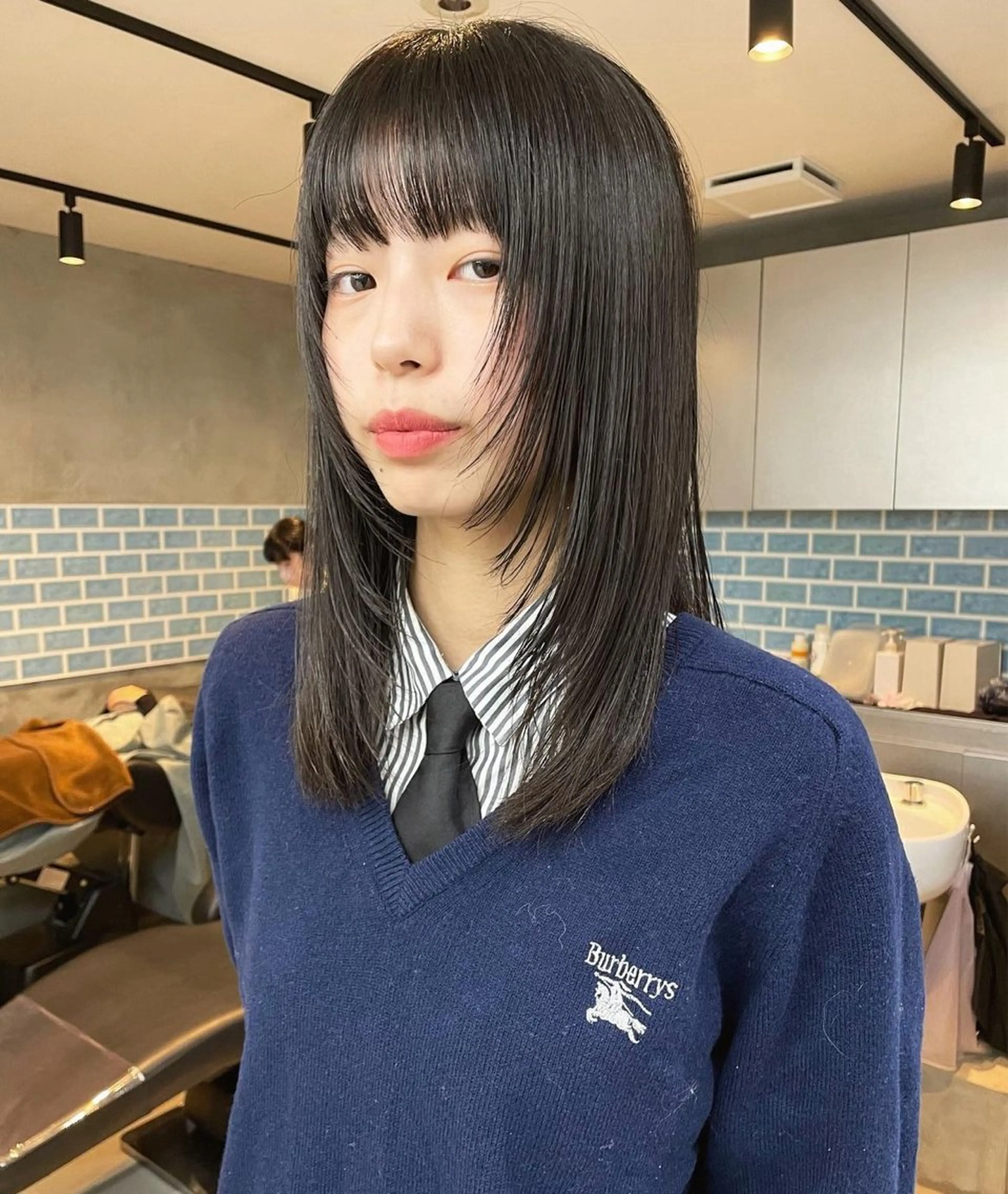 セミロング ヘアカラー 🫧ほのか /透明感カラー🫧のヘアスタイル