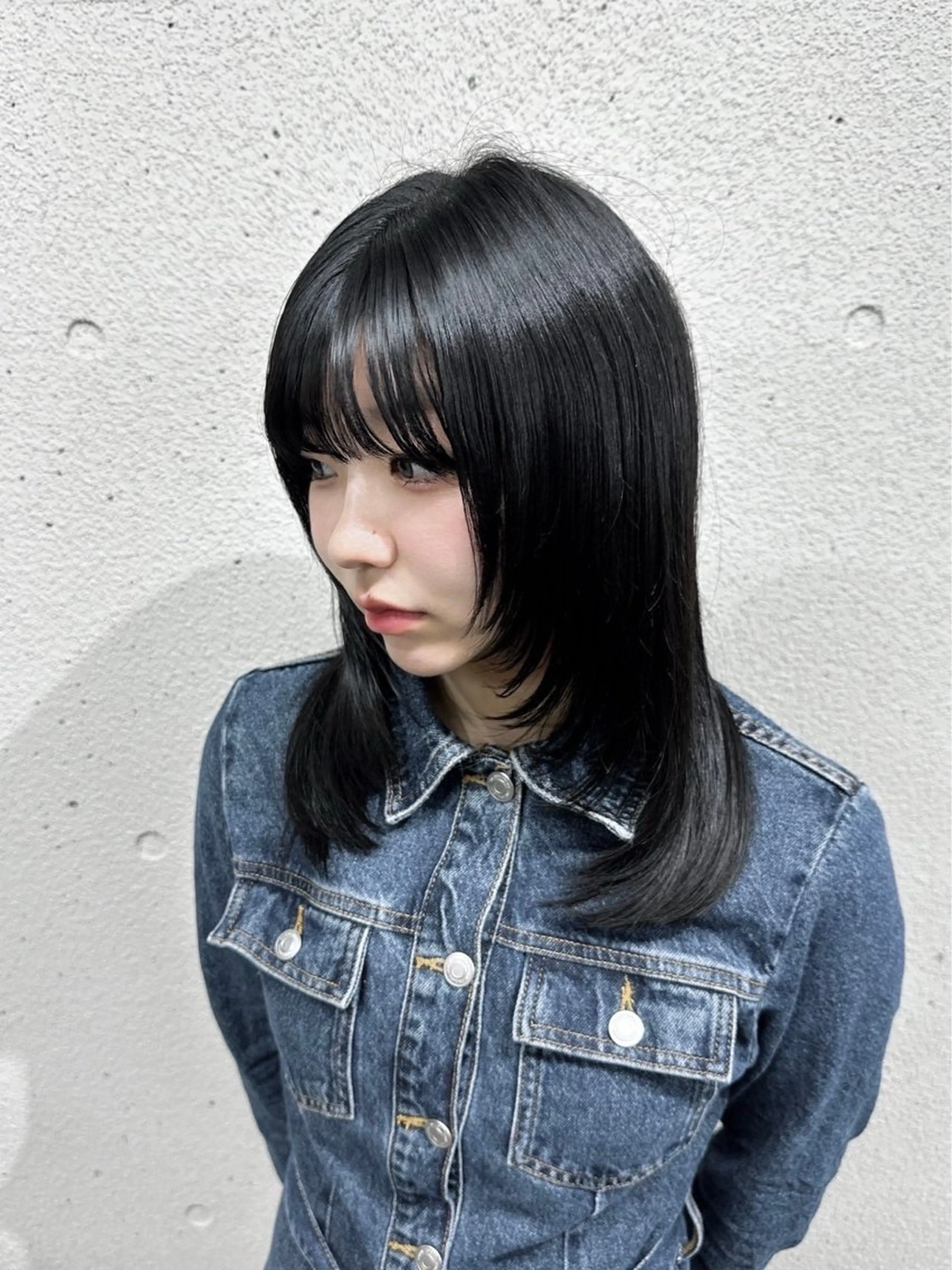 セミロング 透明感ダブルカラー/ 諸岡ひばりのヘアスタイル