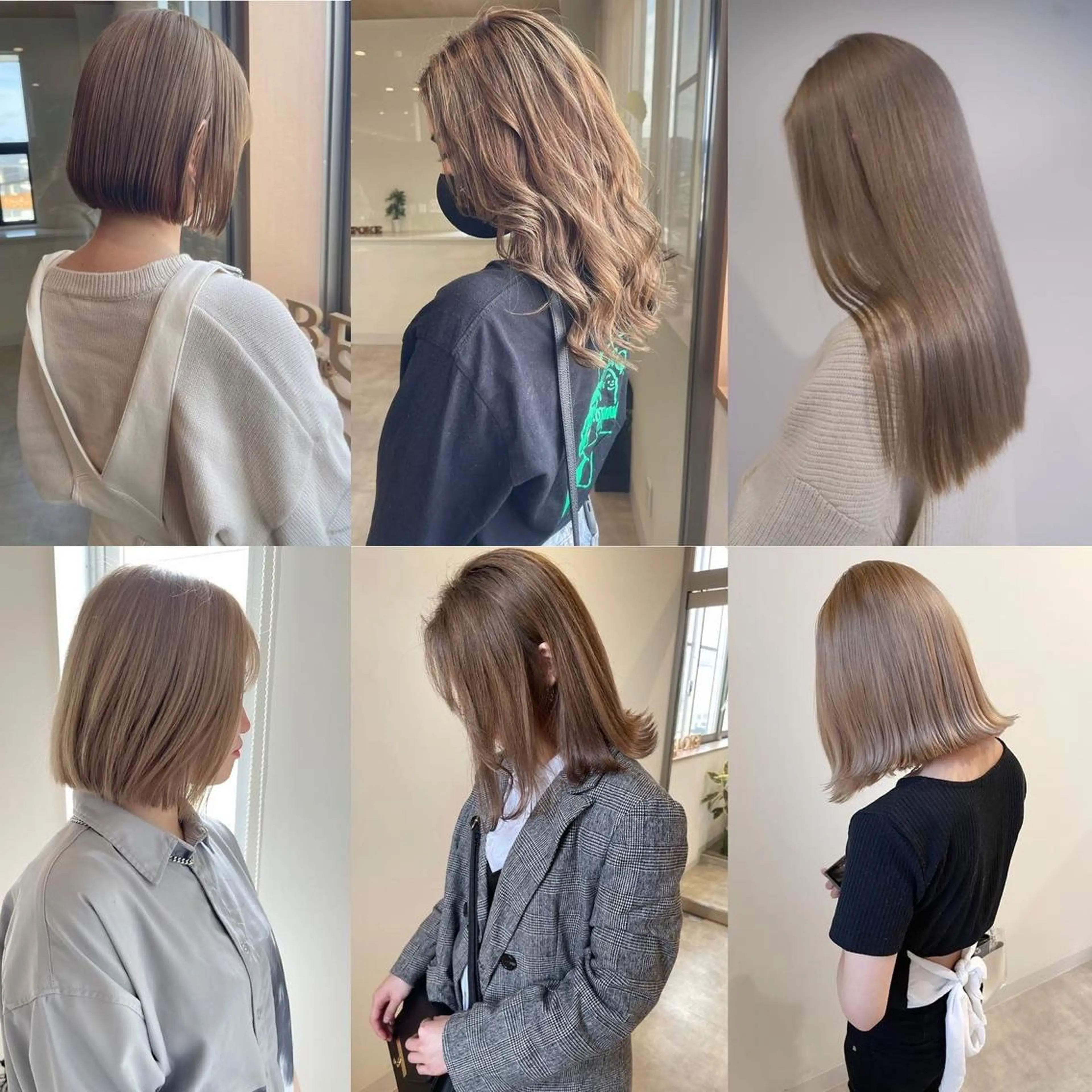 セミロング カラー 清水 亮太／赤み消しカラーのヘアスタイル