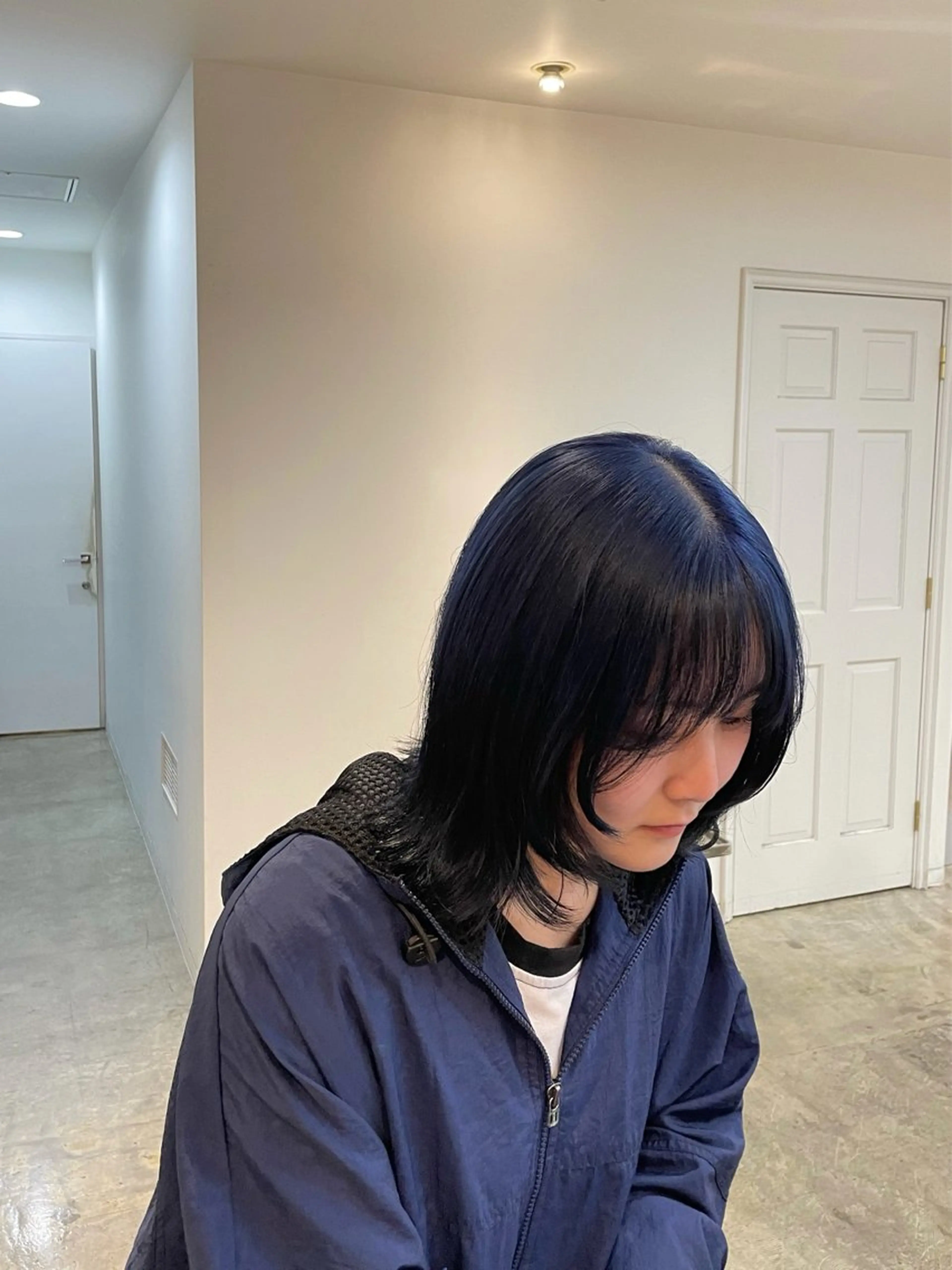 ミディアム カラー mizu🐾 hair braceのヘアスタイル