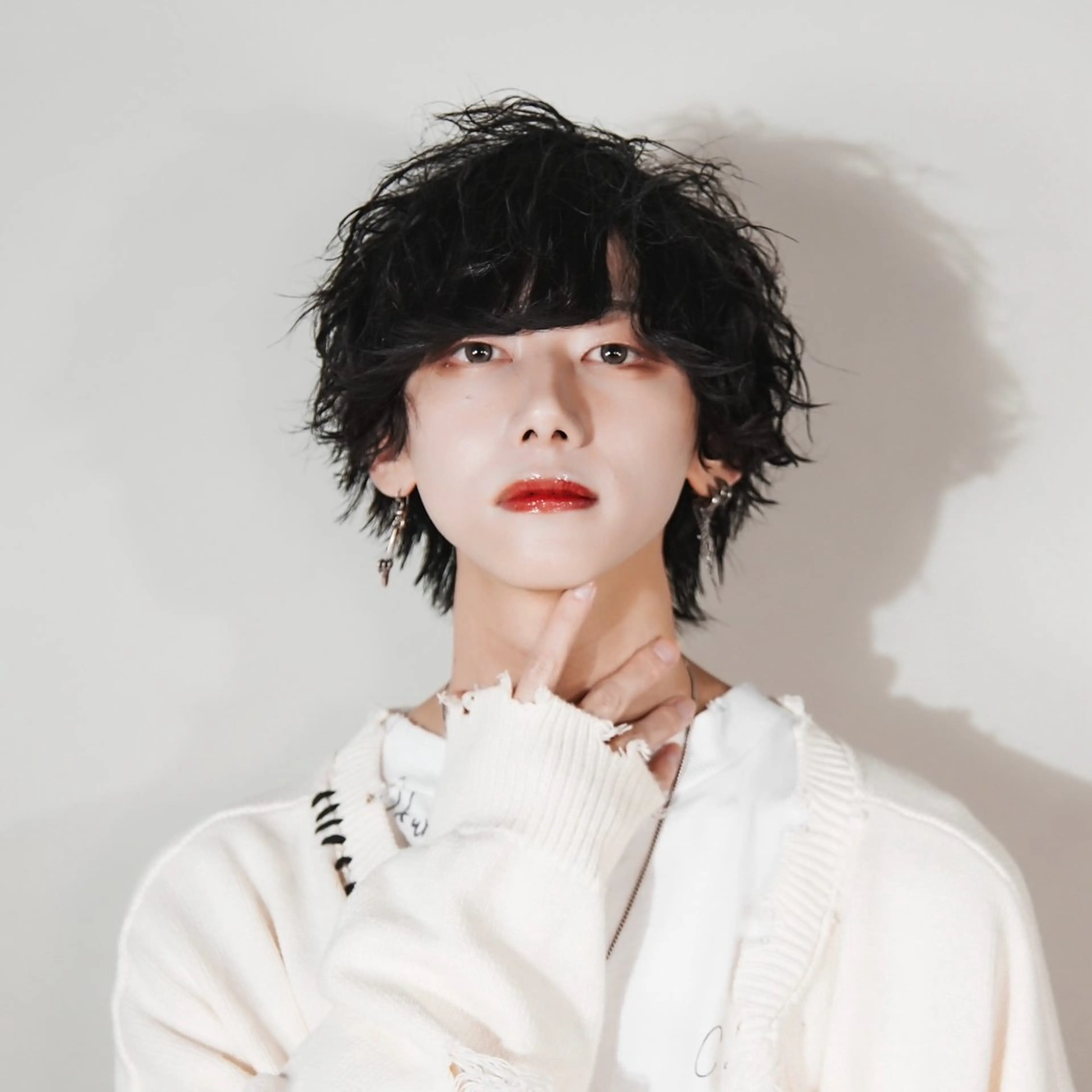 ミディアム カラー パーマ メンズ カット パーマ トリートメント シースルーマッシュ/ メンズ/KYOHEIのヘアスタイル