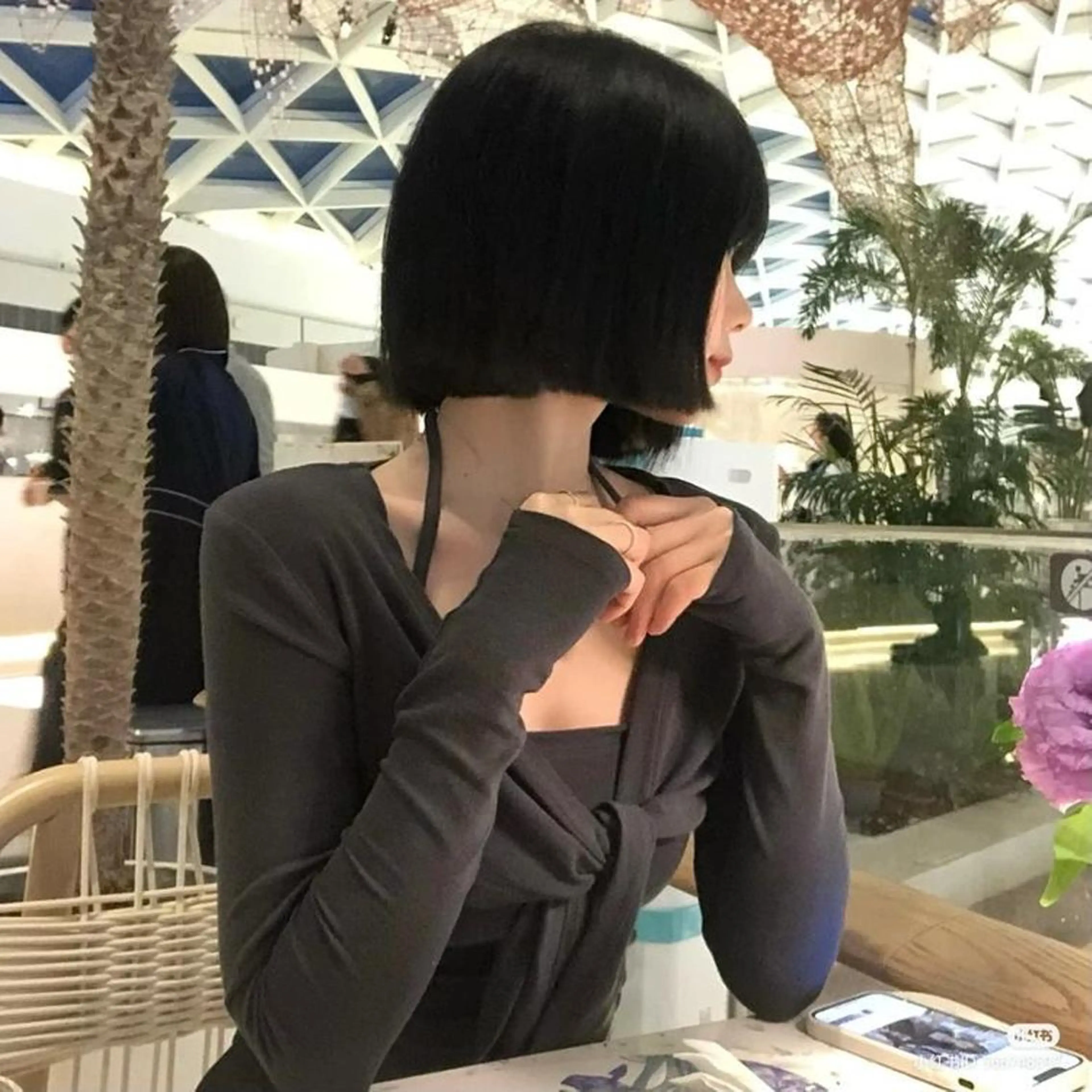 カラー 莉乃/縮毛矯正/髪質 改善/艶カラーのヘアスタイル