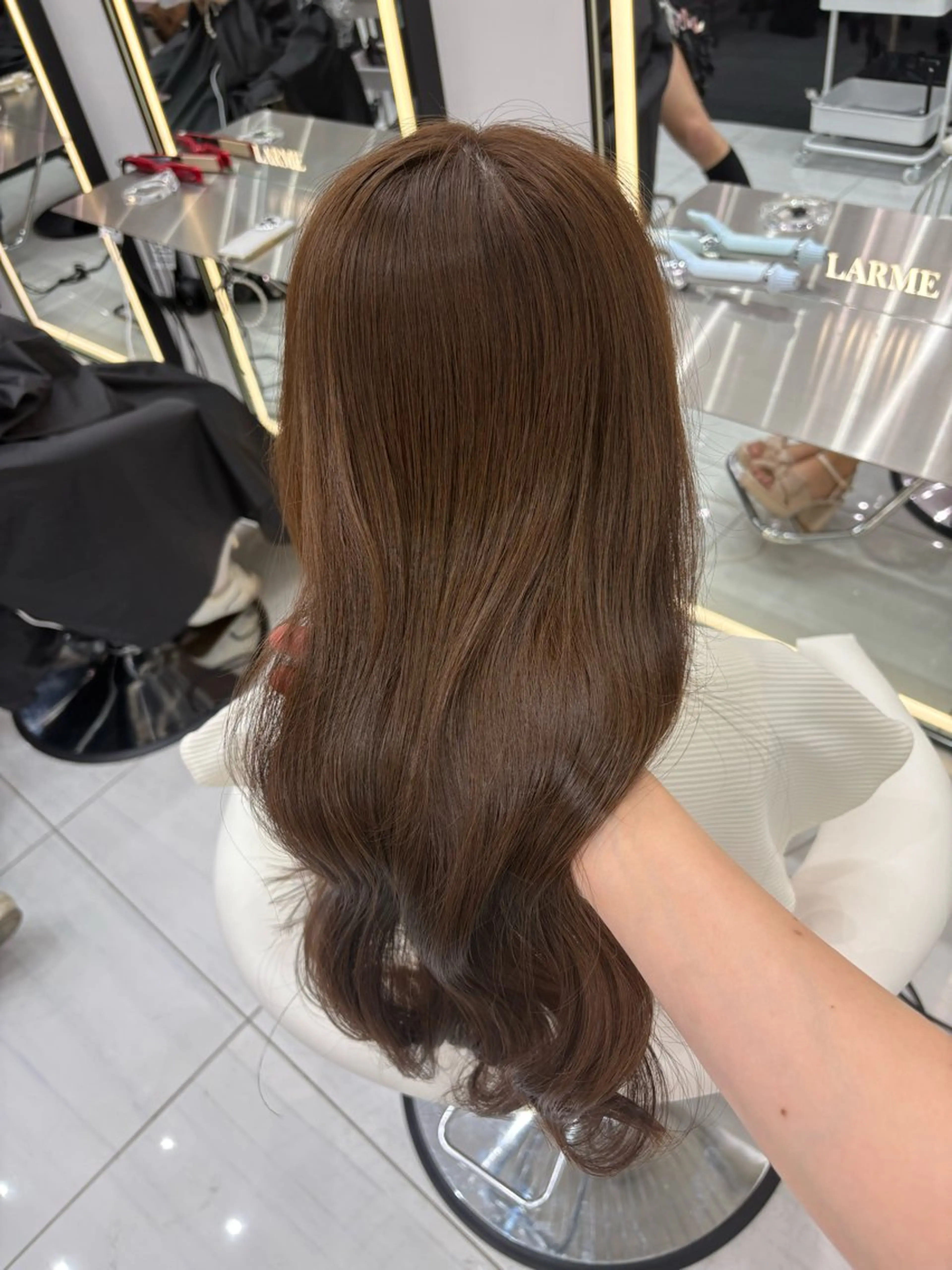 ロング カラー 新宿/韓国ヘア 中明度カラー/かやのヘアスタイル