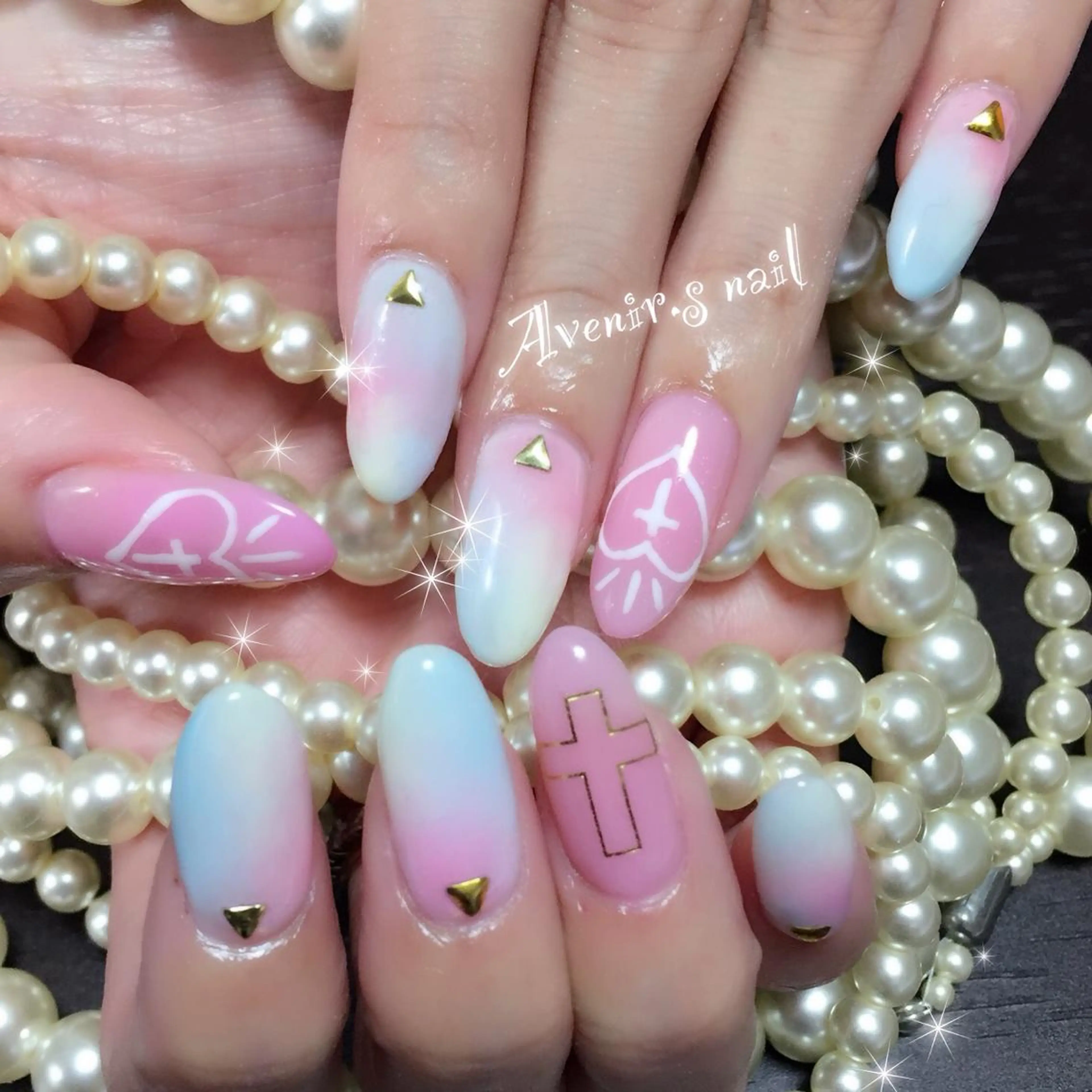 ネイル 大理石ネイル(マーブル) パステルネイル Home Salon Avenir.のネイルデザイン