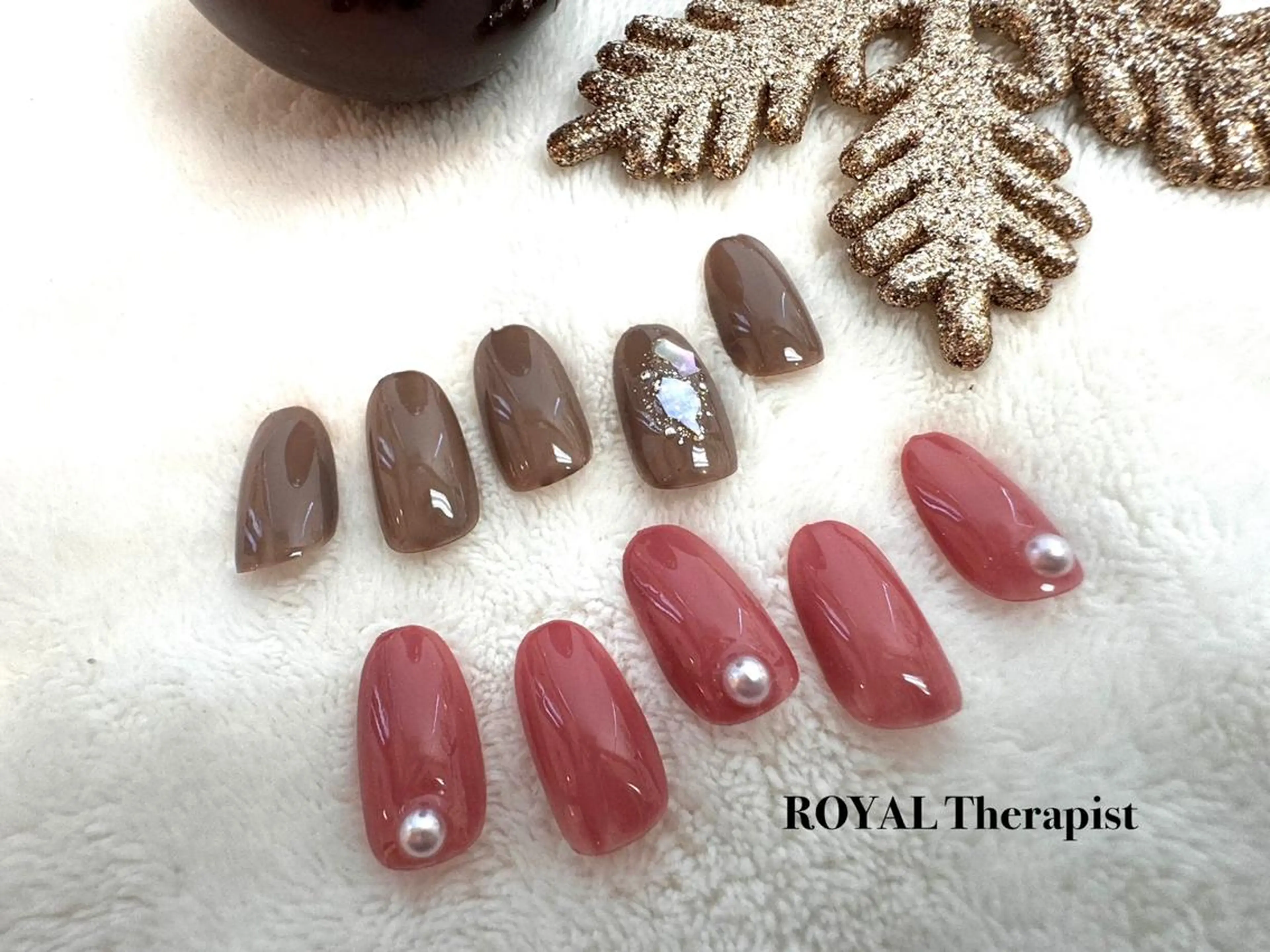 ネイル ラメ(グリッター) ワンカラーネイル 【寺岡】 ロイヤル•セラピストのネイルデザイン