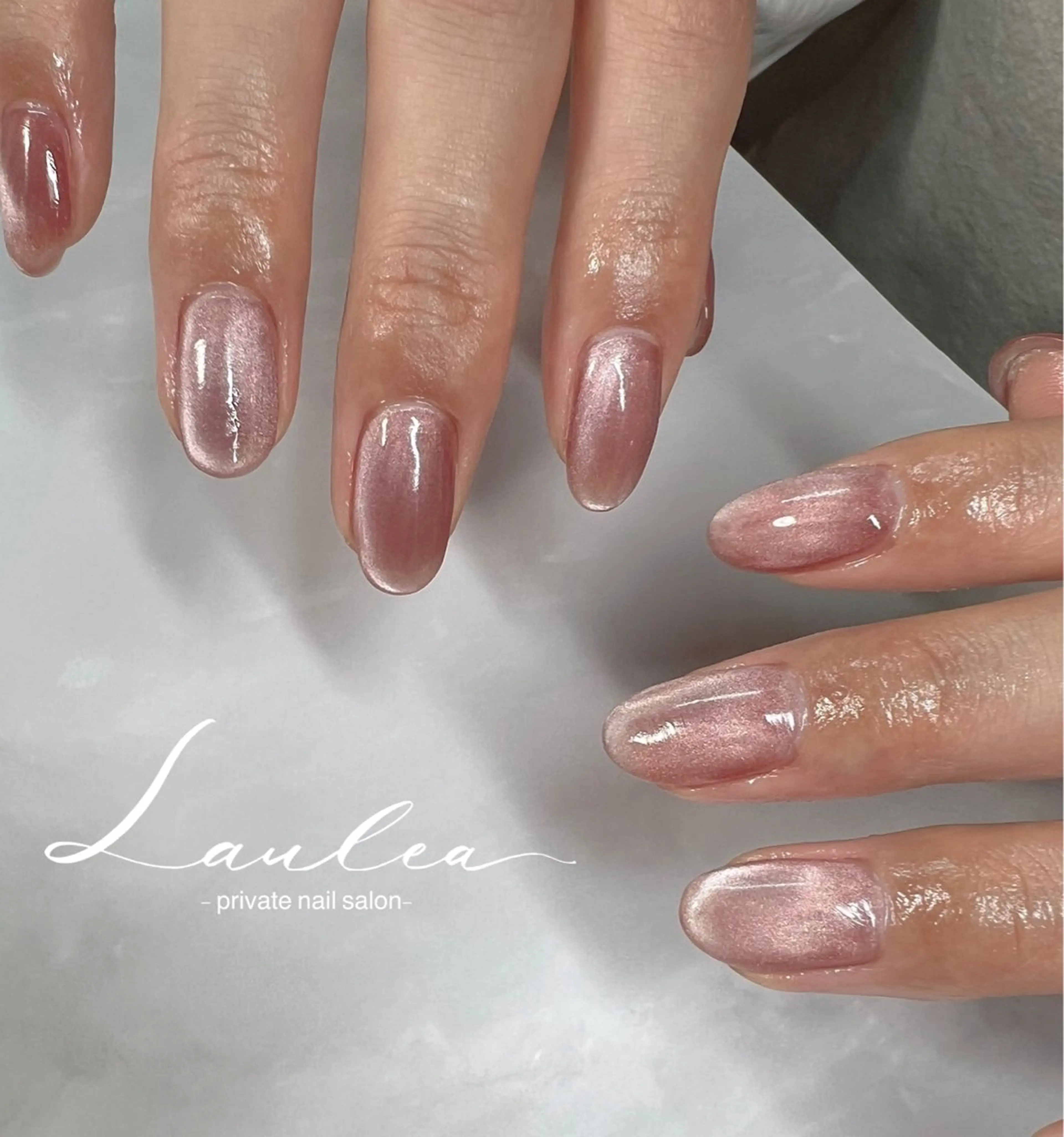 ネイル フットネイル ジェルネイル ハート 韓国ネイル ミラーネイル ハンドネイル フットネイル nail salon Lauleaのネイルデザイン