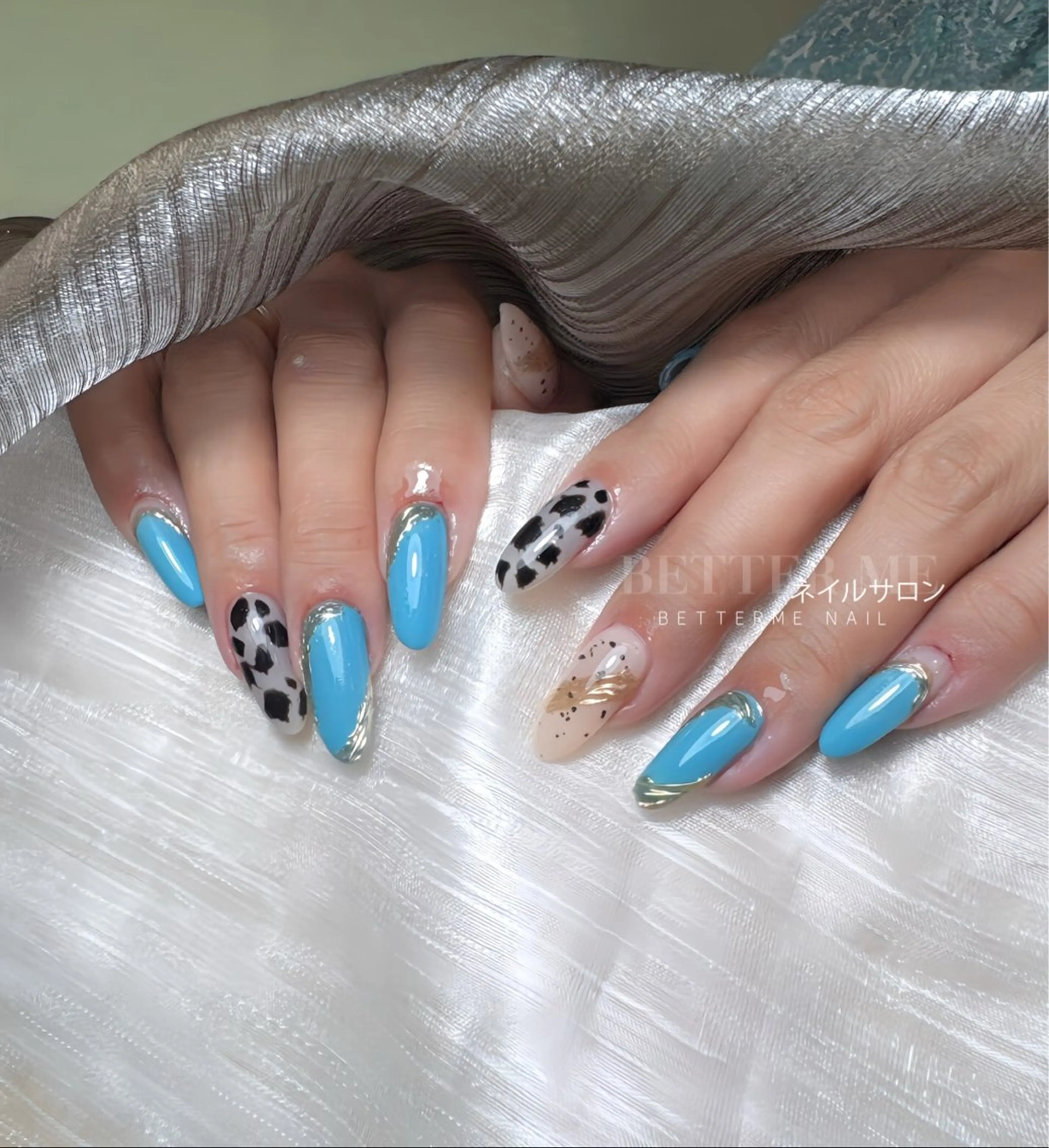 ネイル ワンホンネイル BETTER ME ネイルサロン池田公園のネイルデザイン