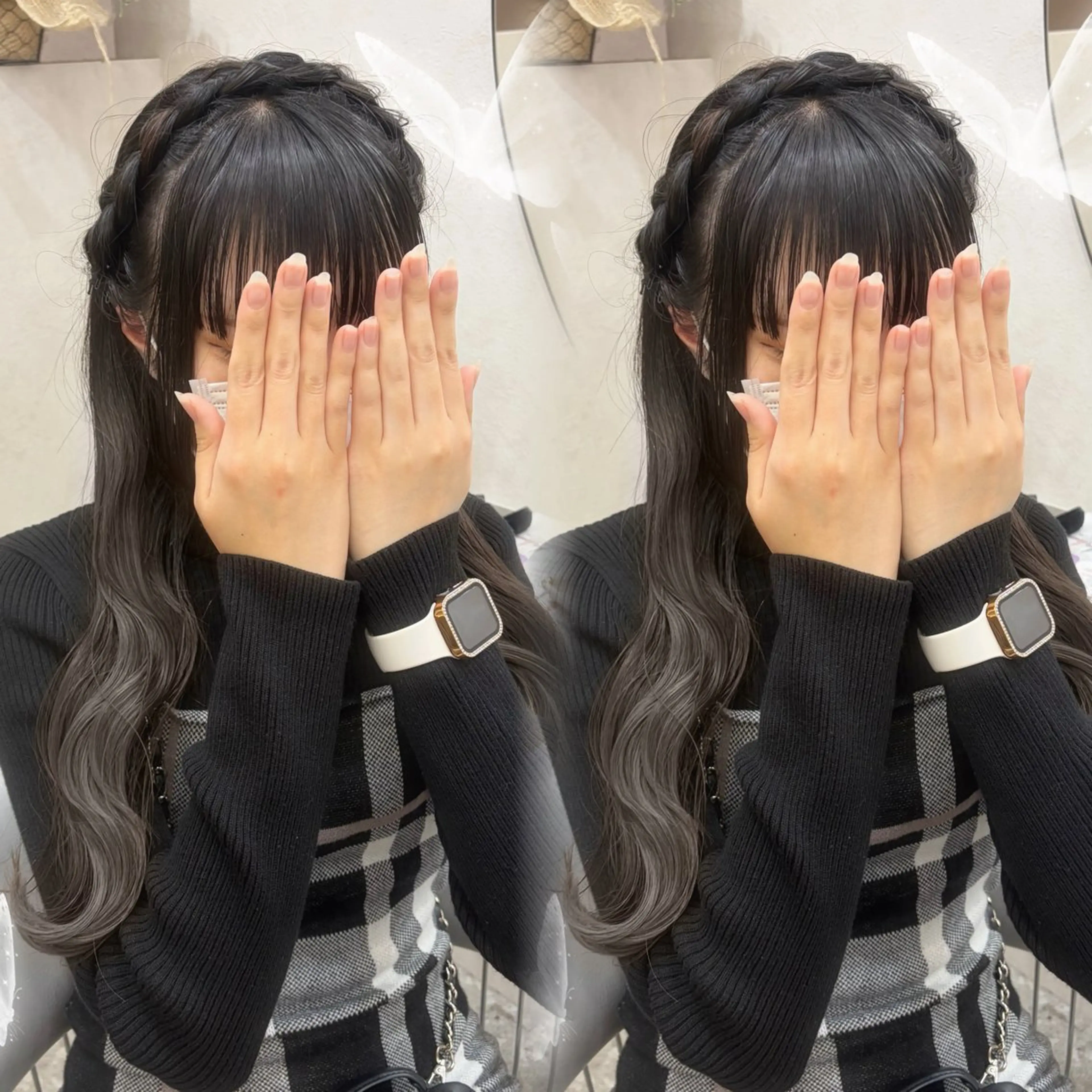 ヘアアレンジ ヘアセット Rio🎀透明感 カラー♡顔周り♡のヘアスタイル