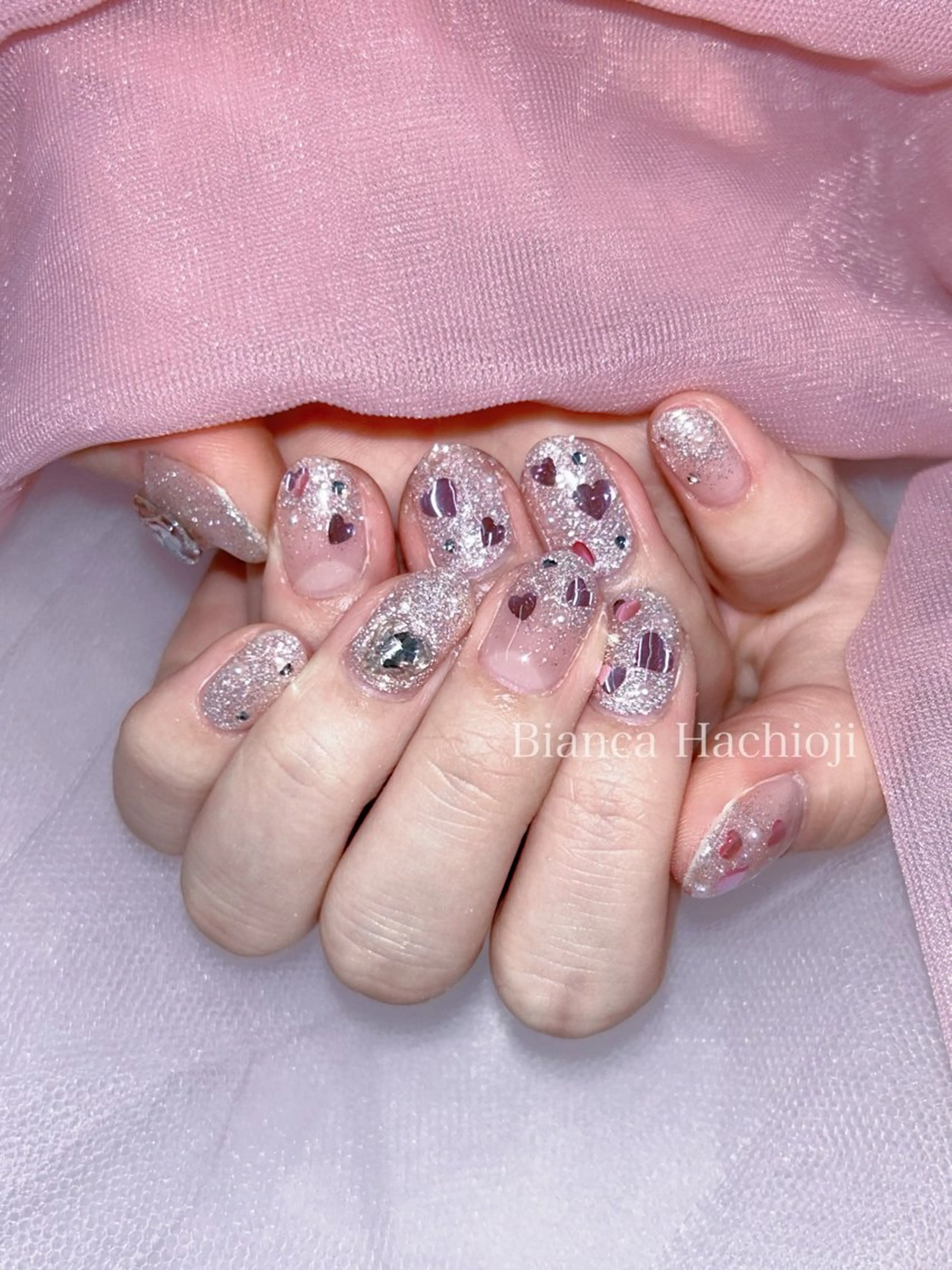 ネイル 𝑌𝑈𝑈𝐾𝐴 /ワンホン/量産型のネイルデザイン