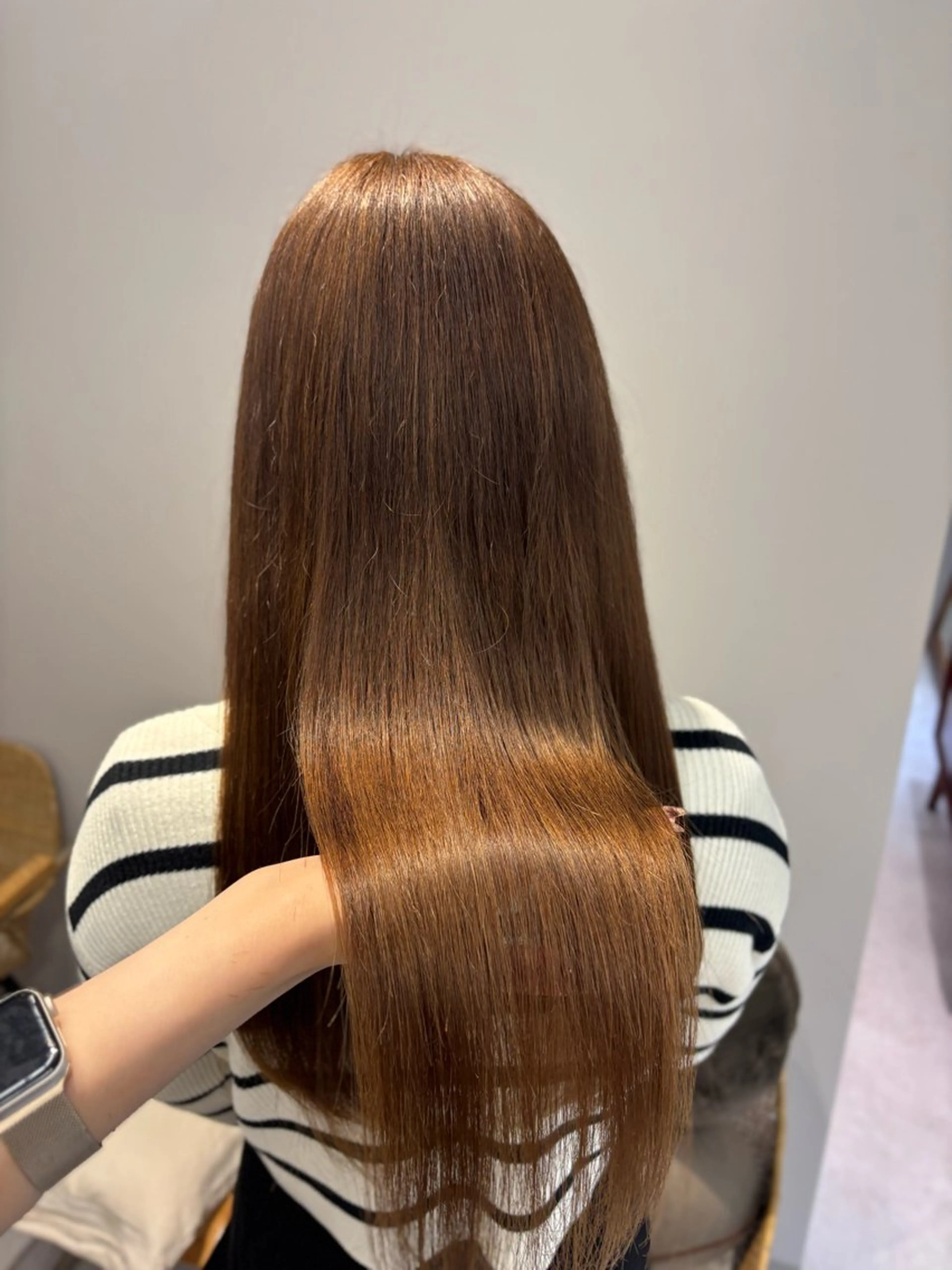 ロング カラー ベージュカラー ブリーチ ロング カット ヘアカラー トリートメント COAPLUS所属・韓国/レイヤー/ 前髪/Asamiのヘアスタイル