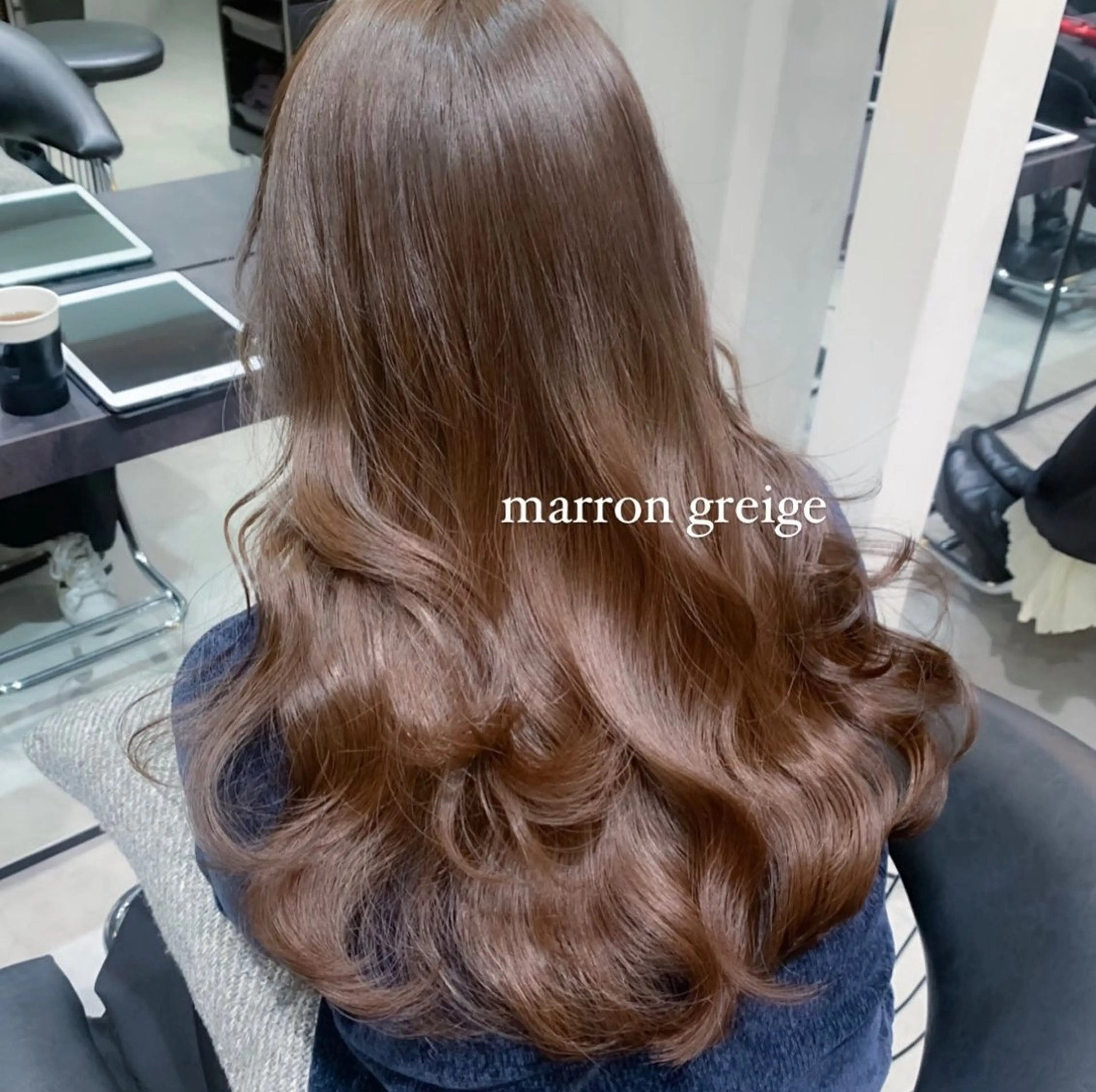 ミディアム カット ヘアカラー トリートメント 🤍aimi🤍 ウルフ/韓国ヘアのヘアスタイル